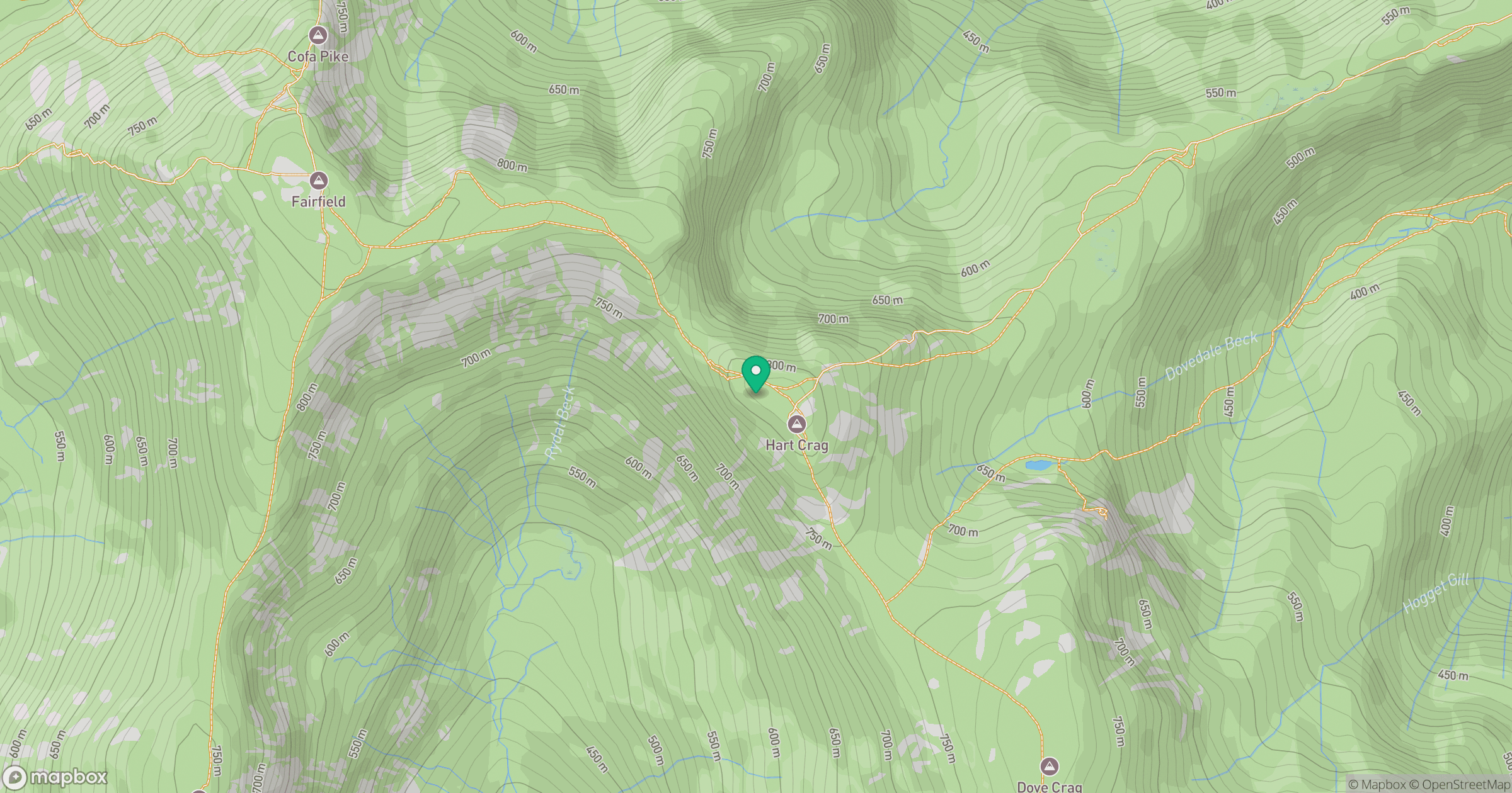Hart Crag location map