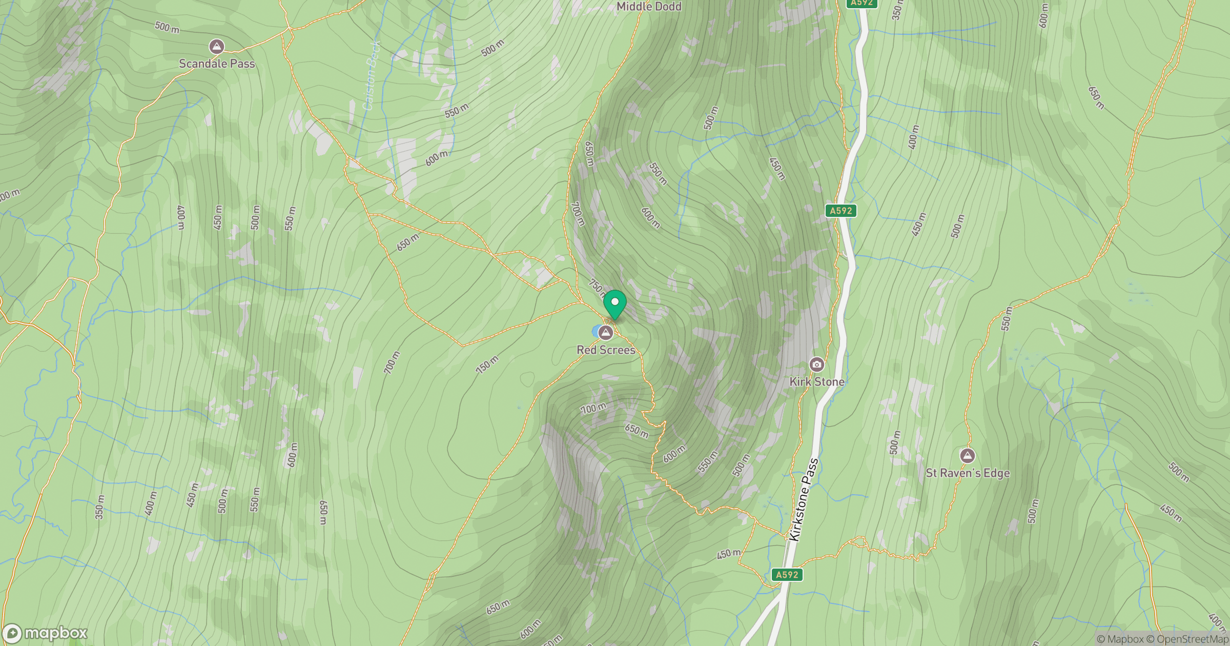 Red Screes location map