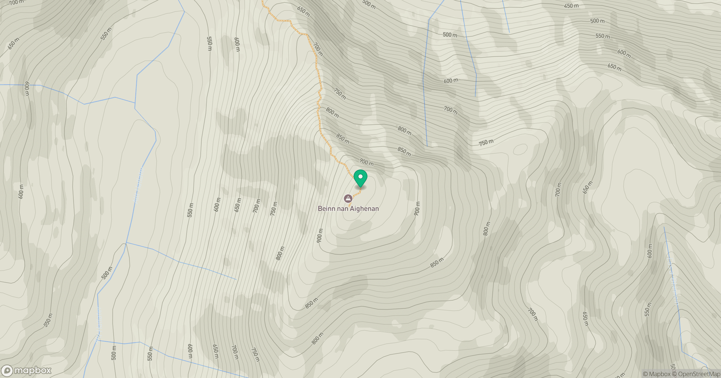 Beinn nan Aighenan location map