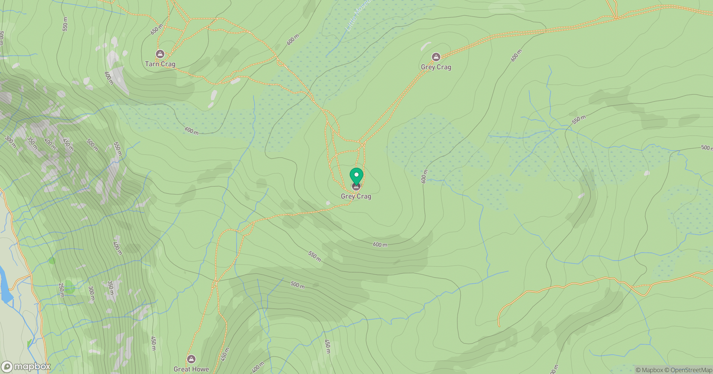 Grey Crag [Sleddale Fell] location map