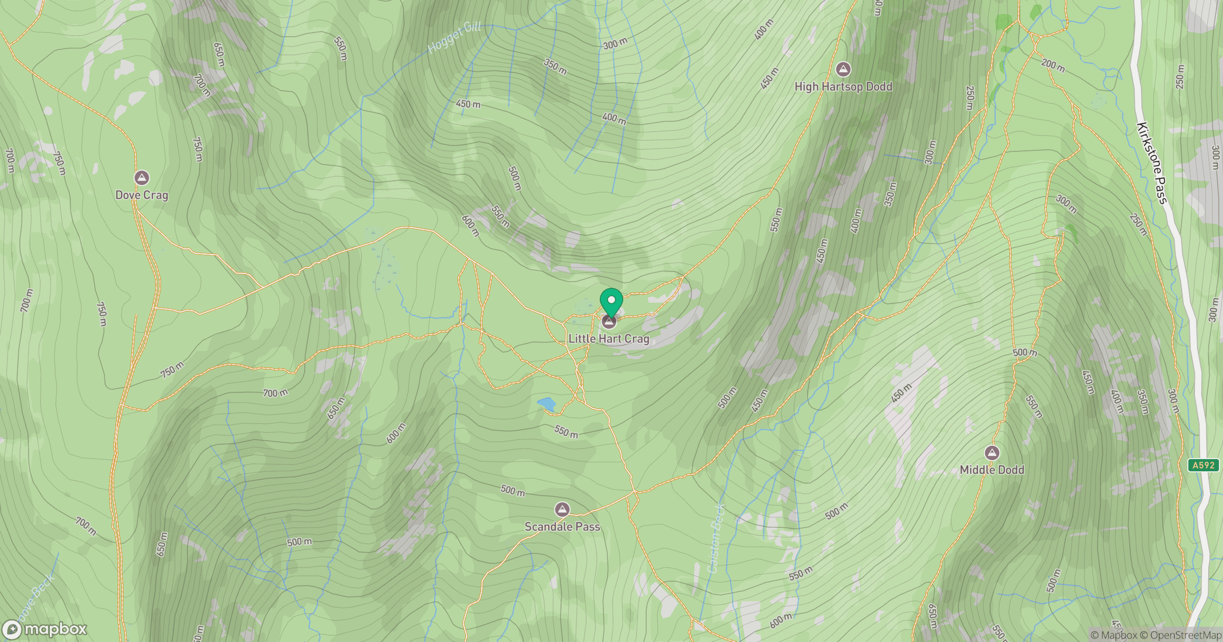 Little Hart Crag [Little Hart Crag - West Top] location map