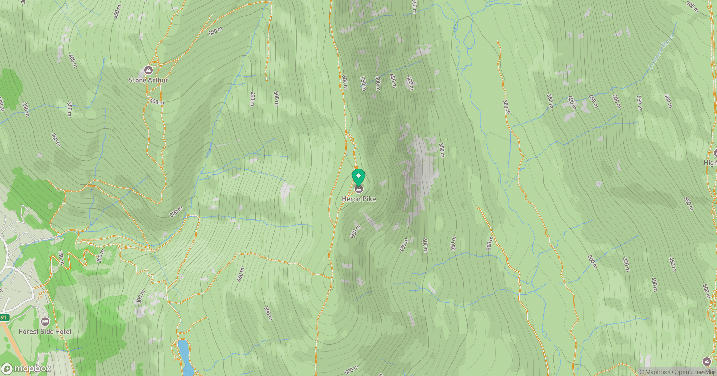 Heron Pike North Top [Rydal Fell] location map