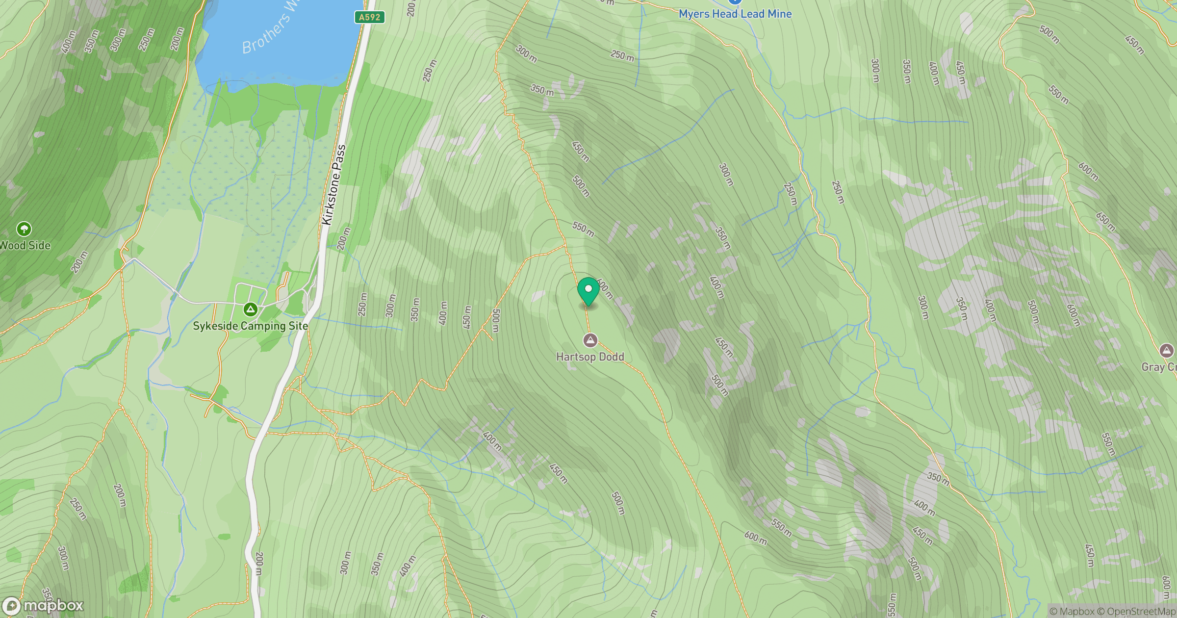 Hartsop Dodd location map
