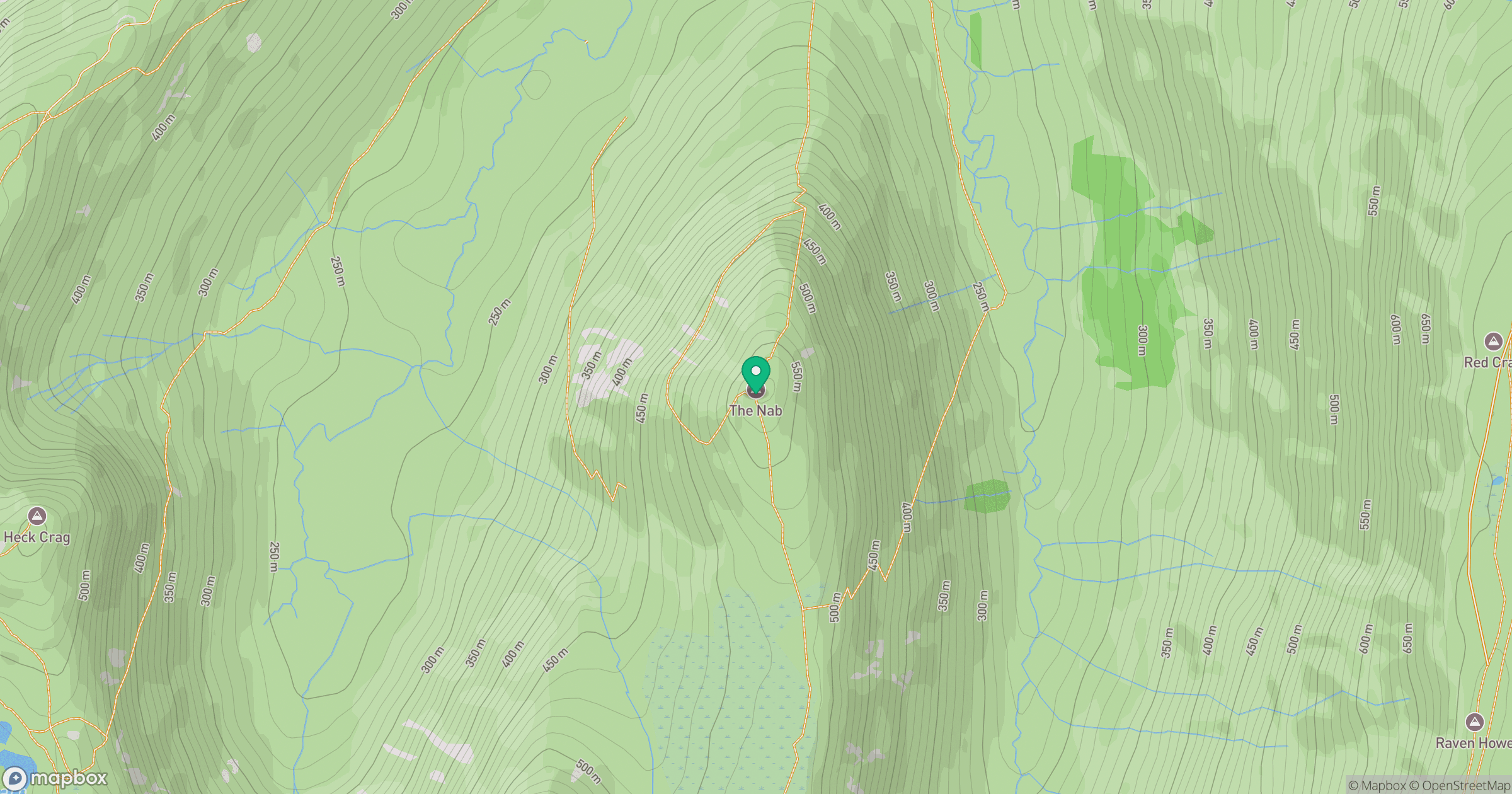 The Nab location map
