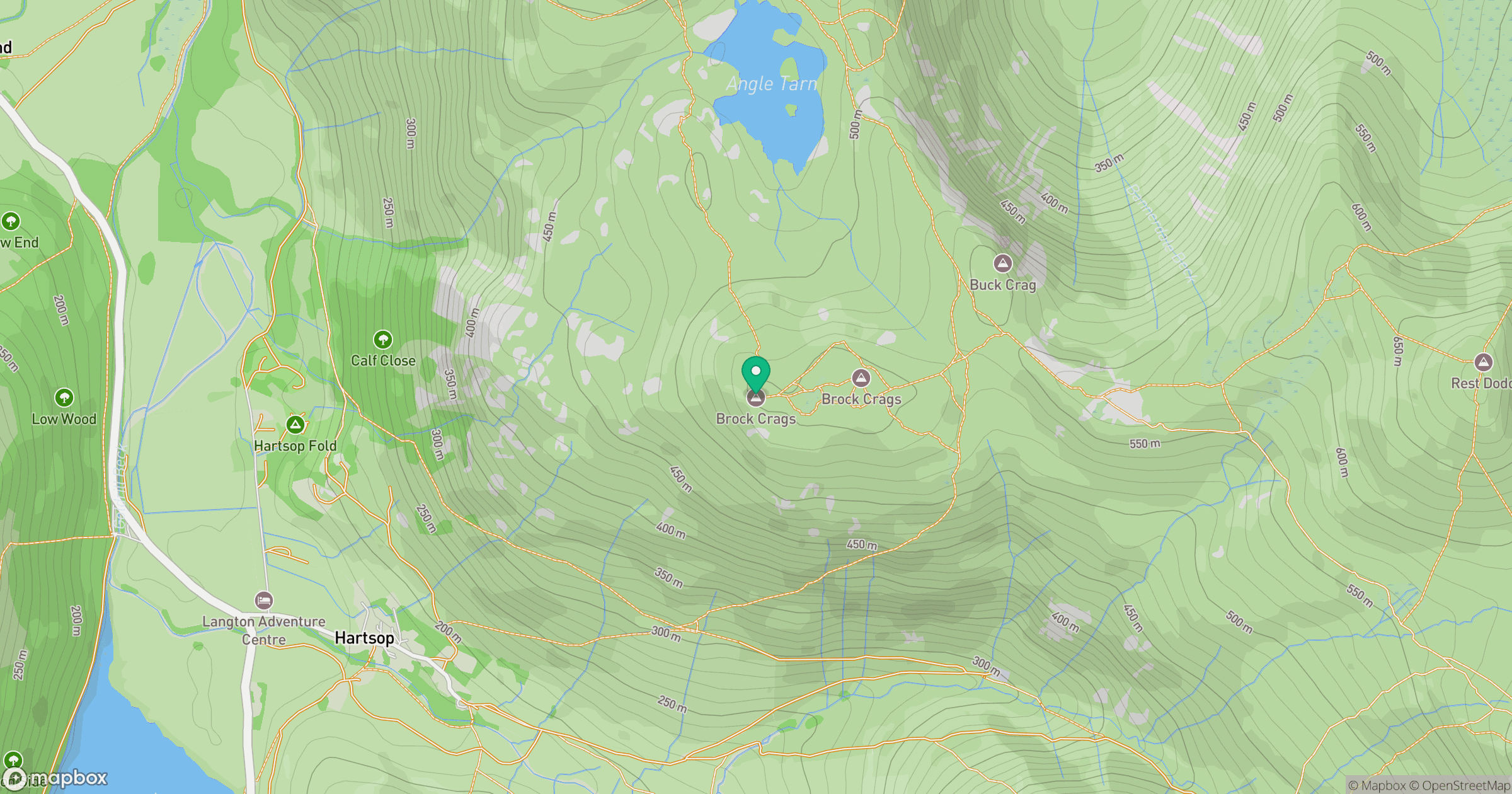 Brock Crags (Wainwright) location map