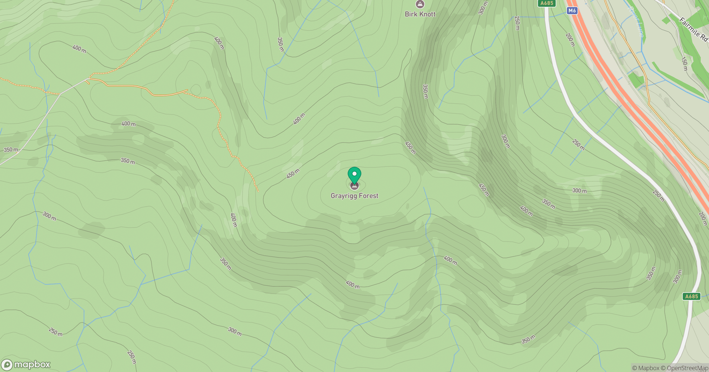 Grayrigg Forest location map
