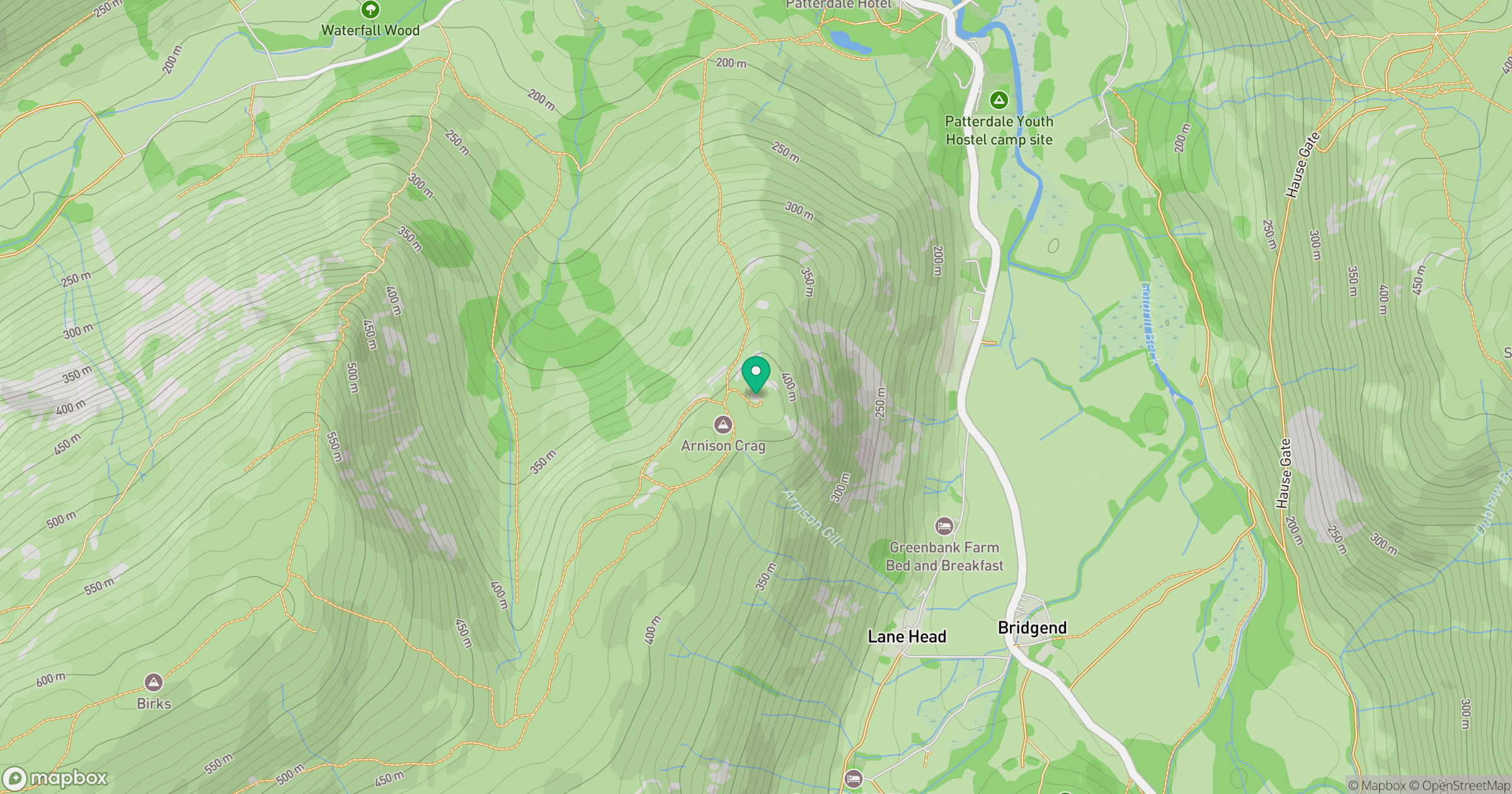 Arnison Crag location map