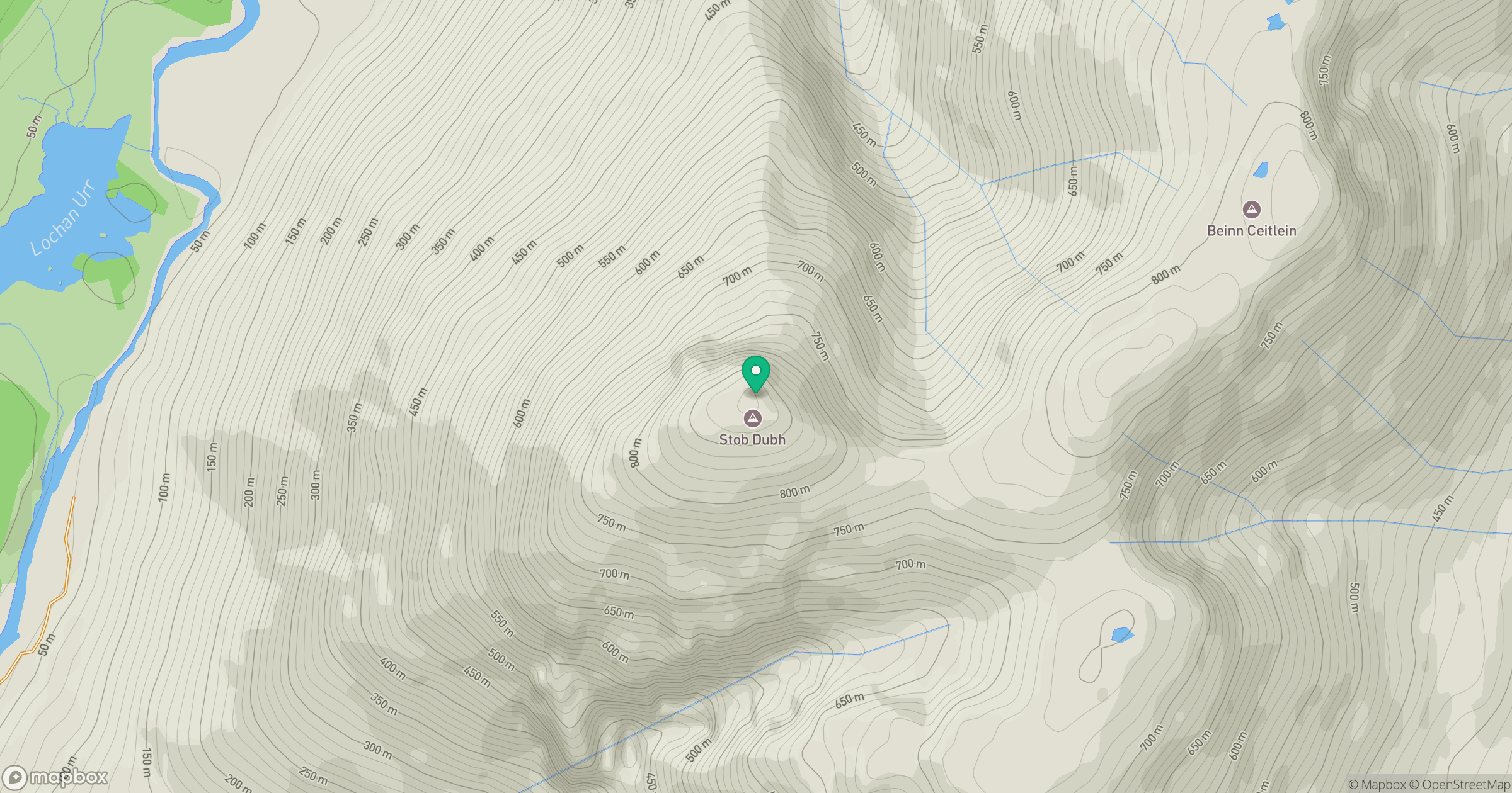 Stob Dubh location map