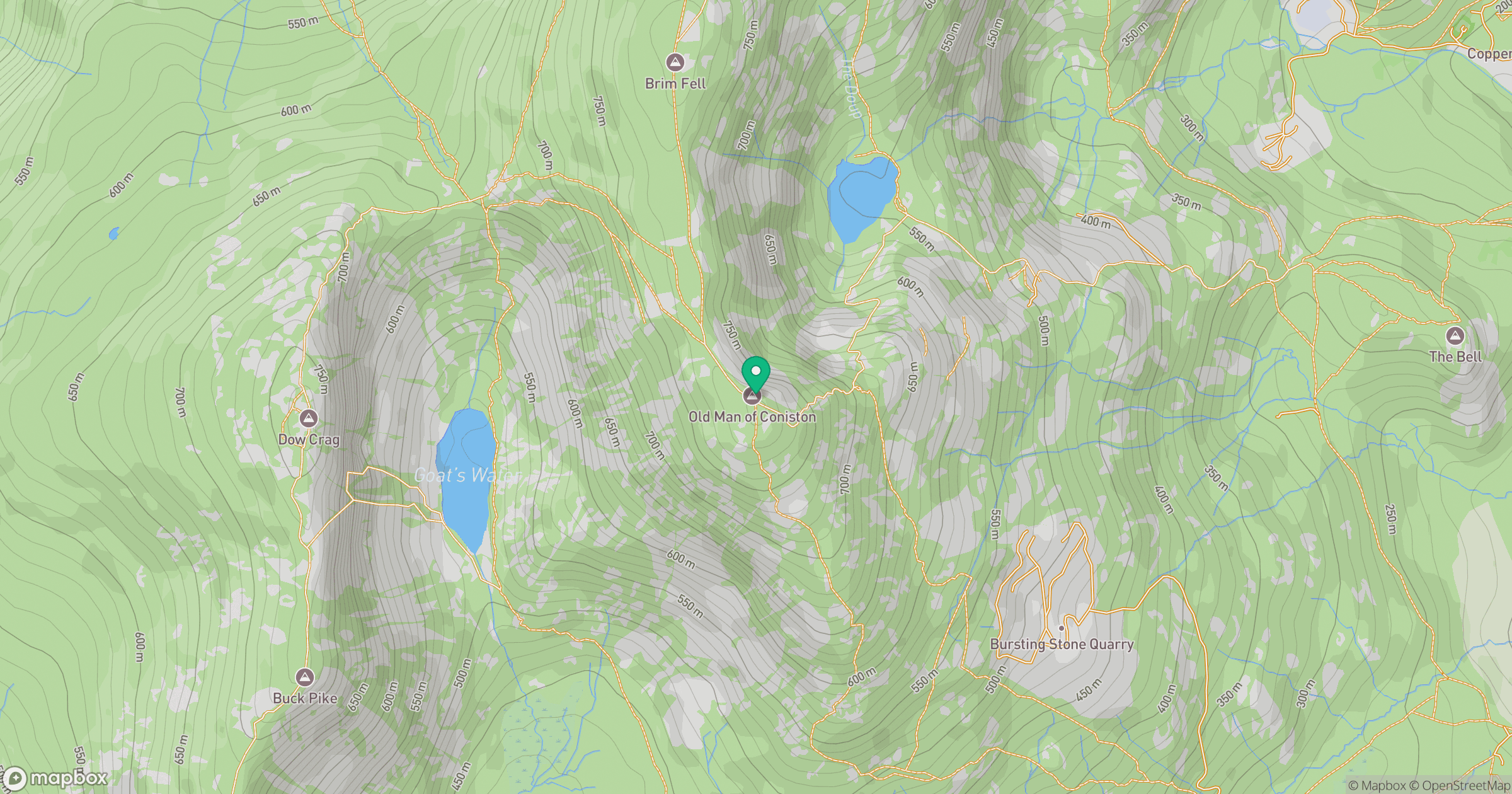 The Old Man of Coniston [Coniston Old Man] location map