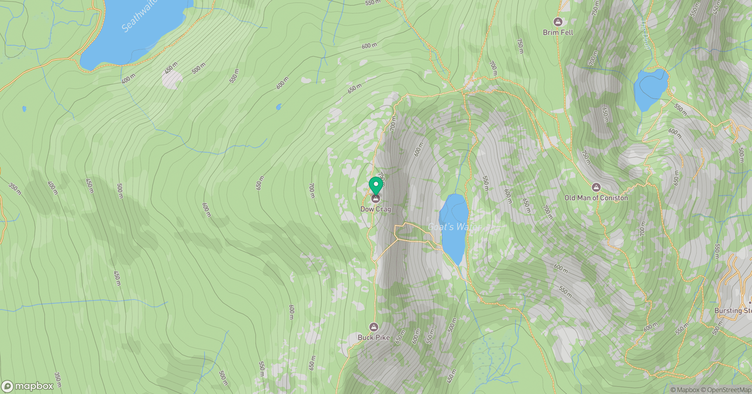 Dow Crag location map