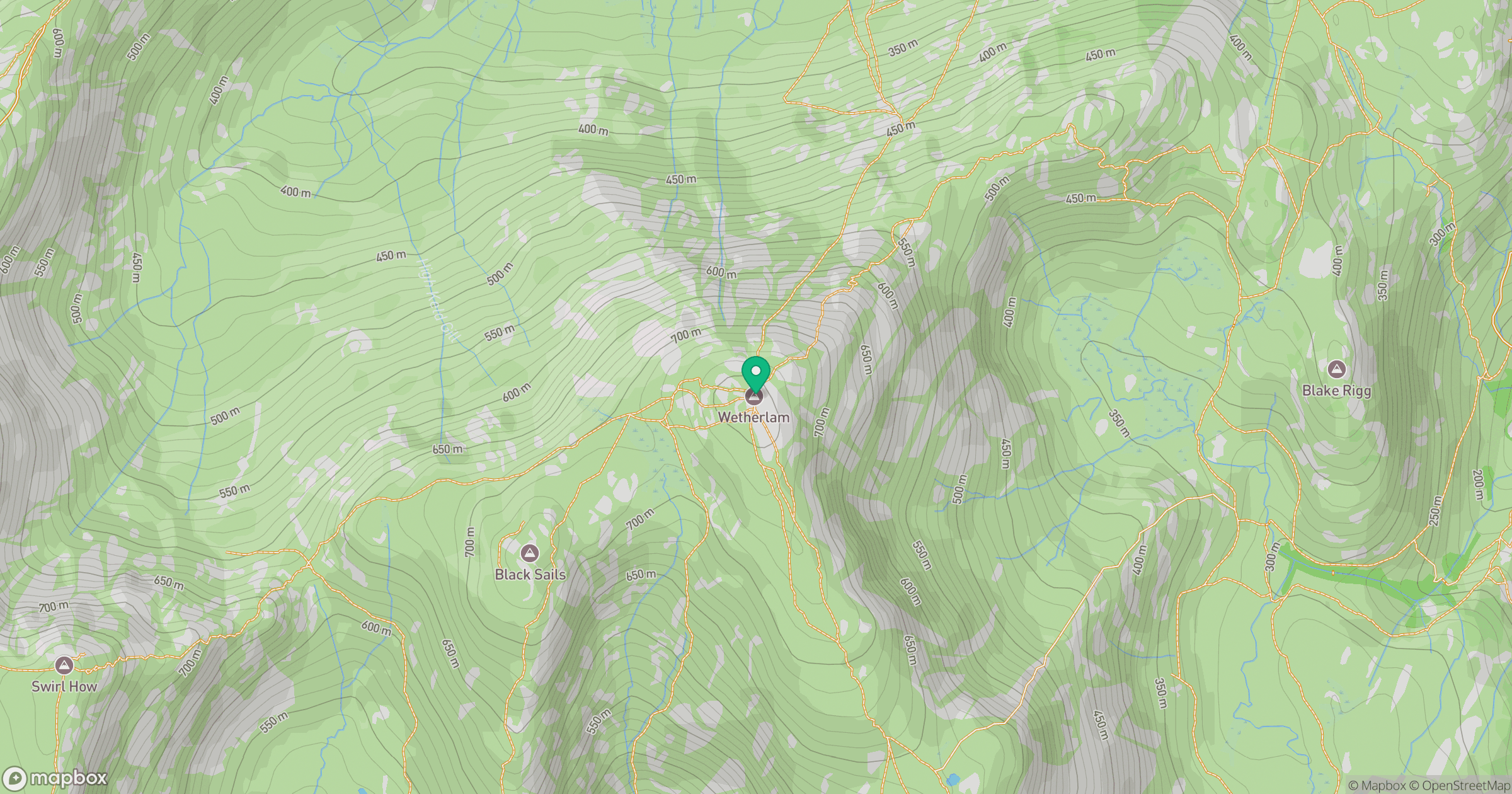 Wetherlam location map