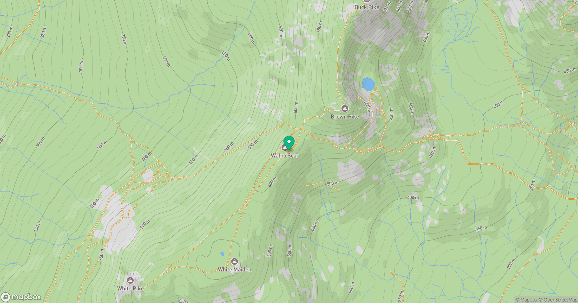 Walna Scar location map