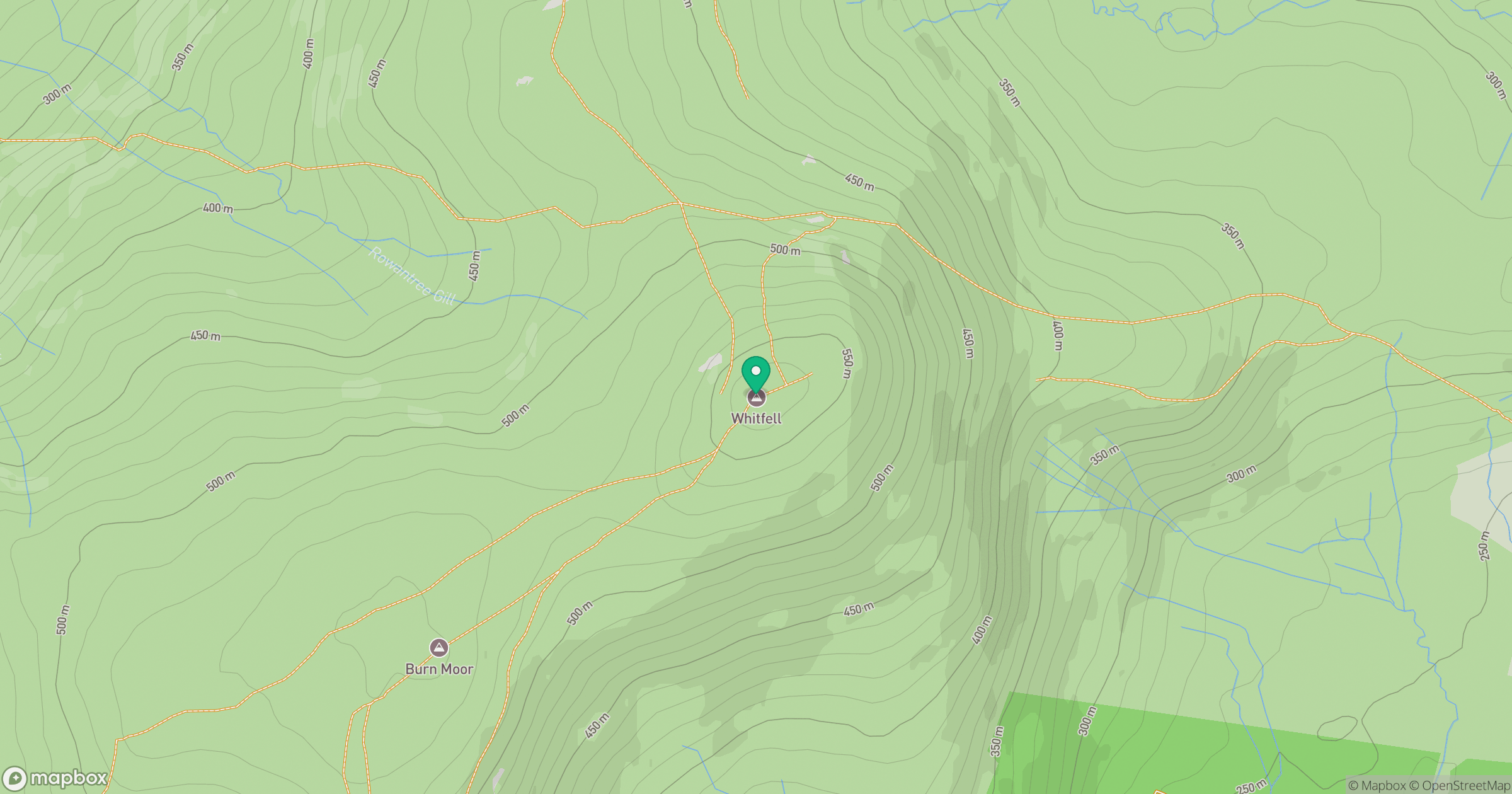 Whitfell location map