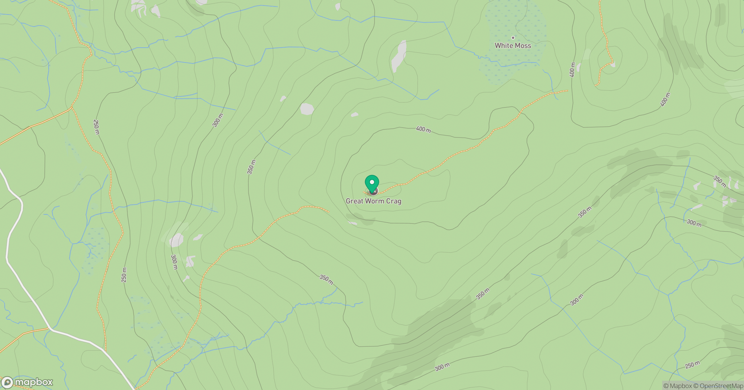 Great Worm Crag location map