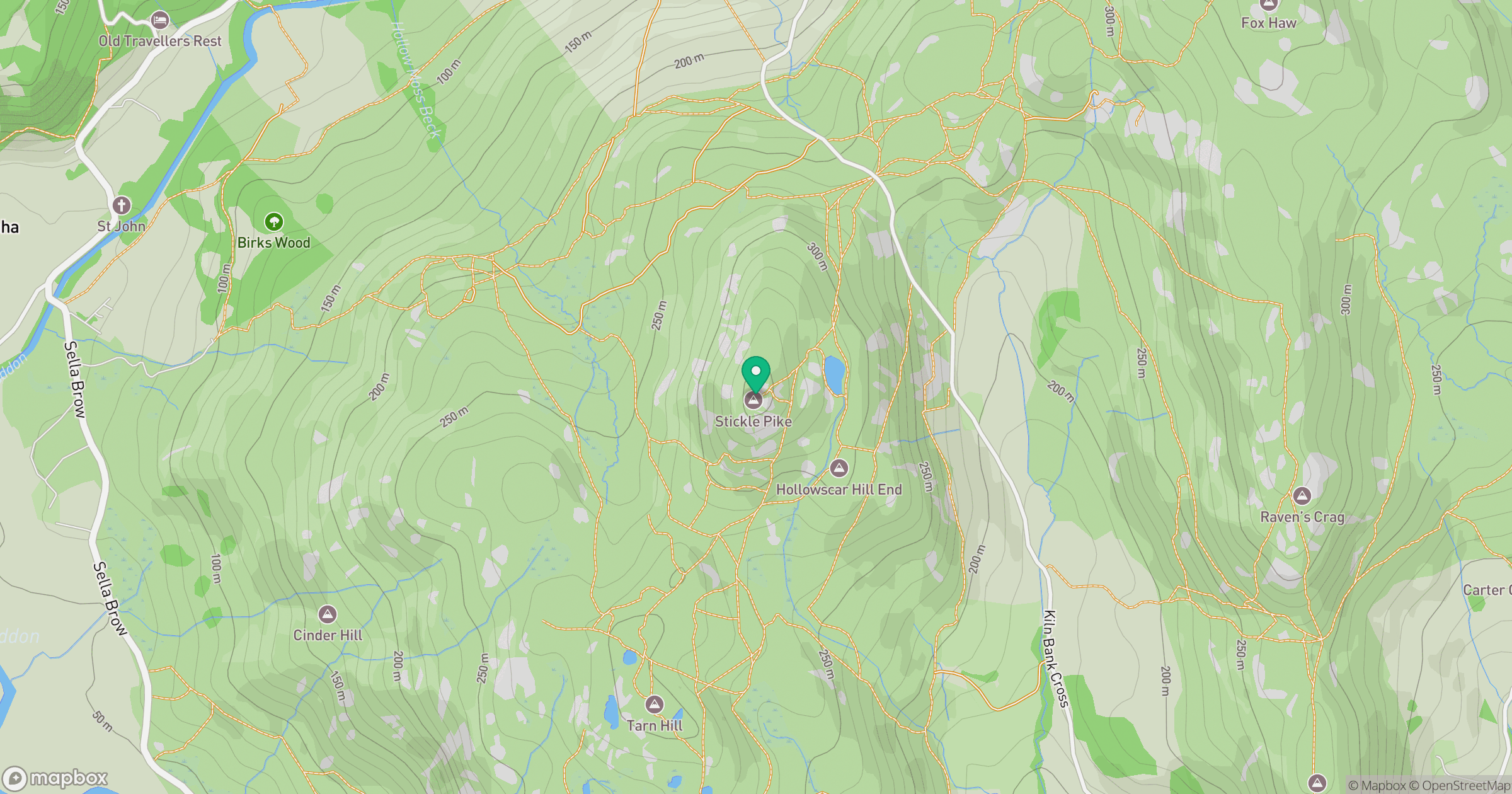 Stickle Pike location map