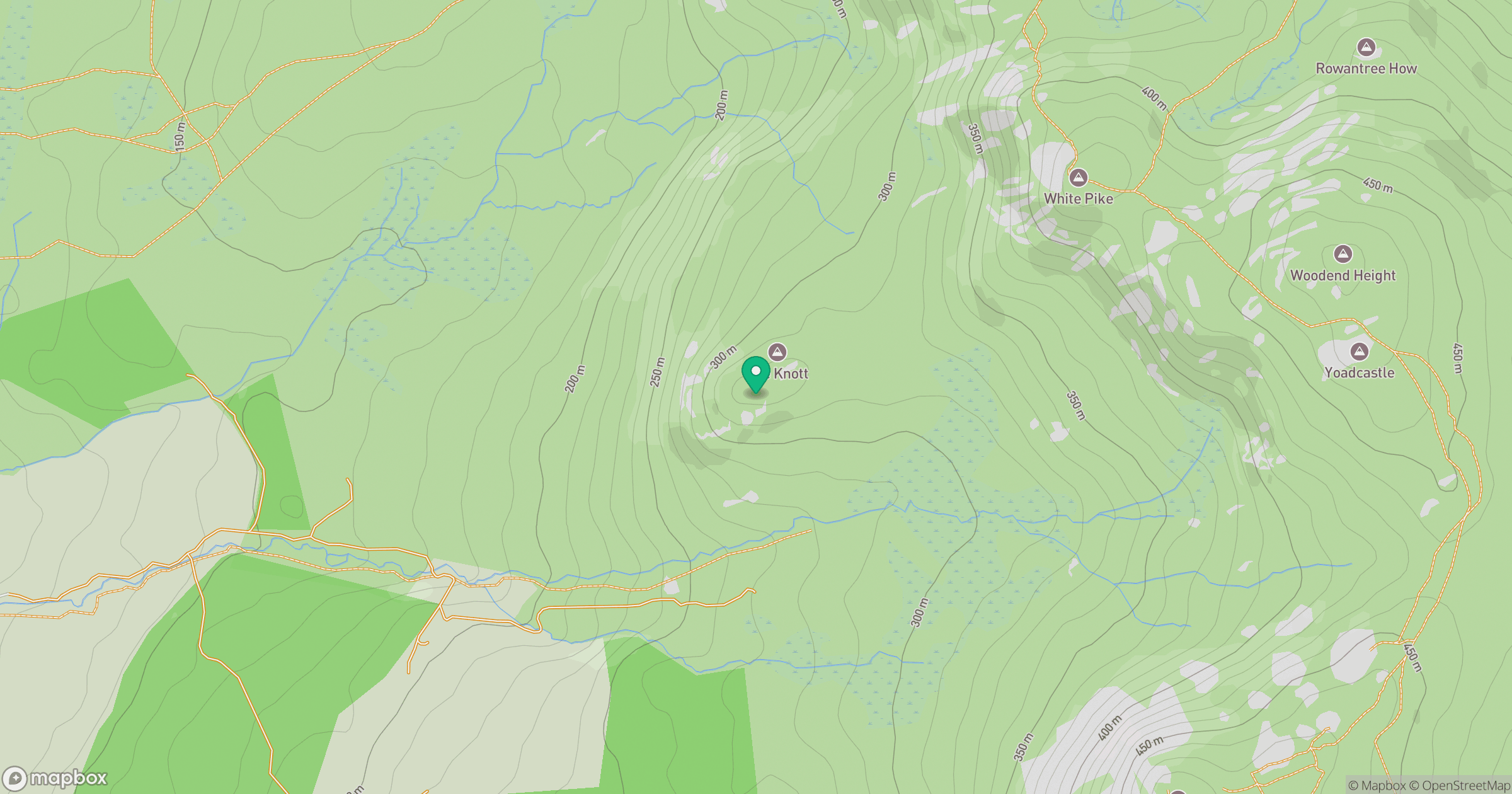 The Knott (Stainton Fell) location map