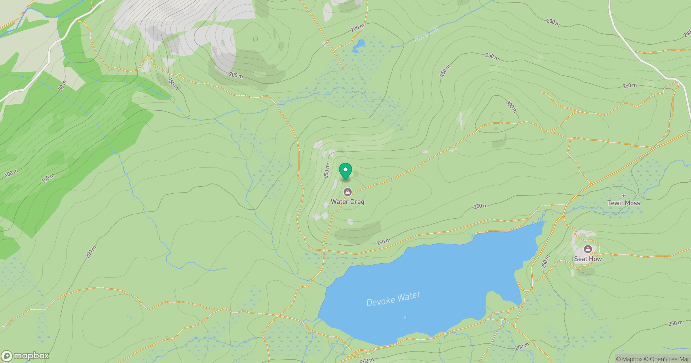 Water Crag location map
