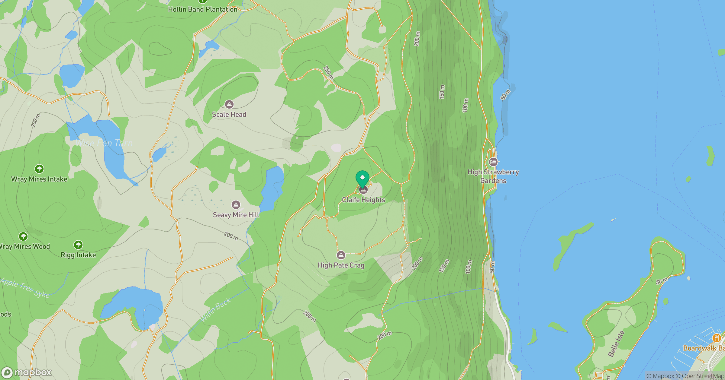 Claife Heights location map