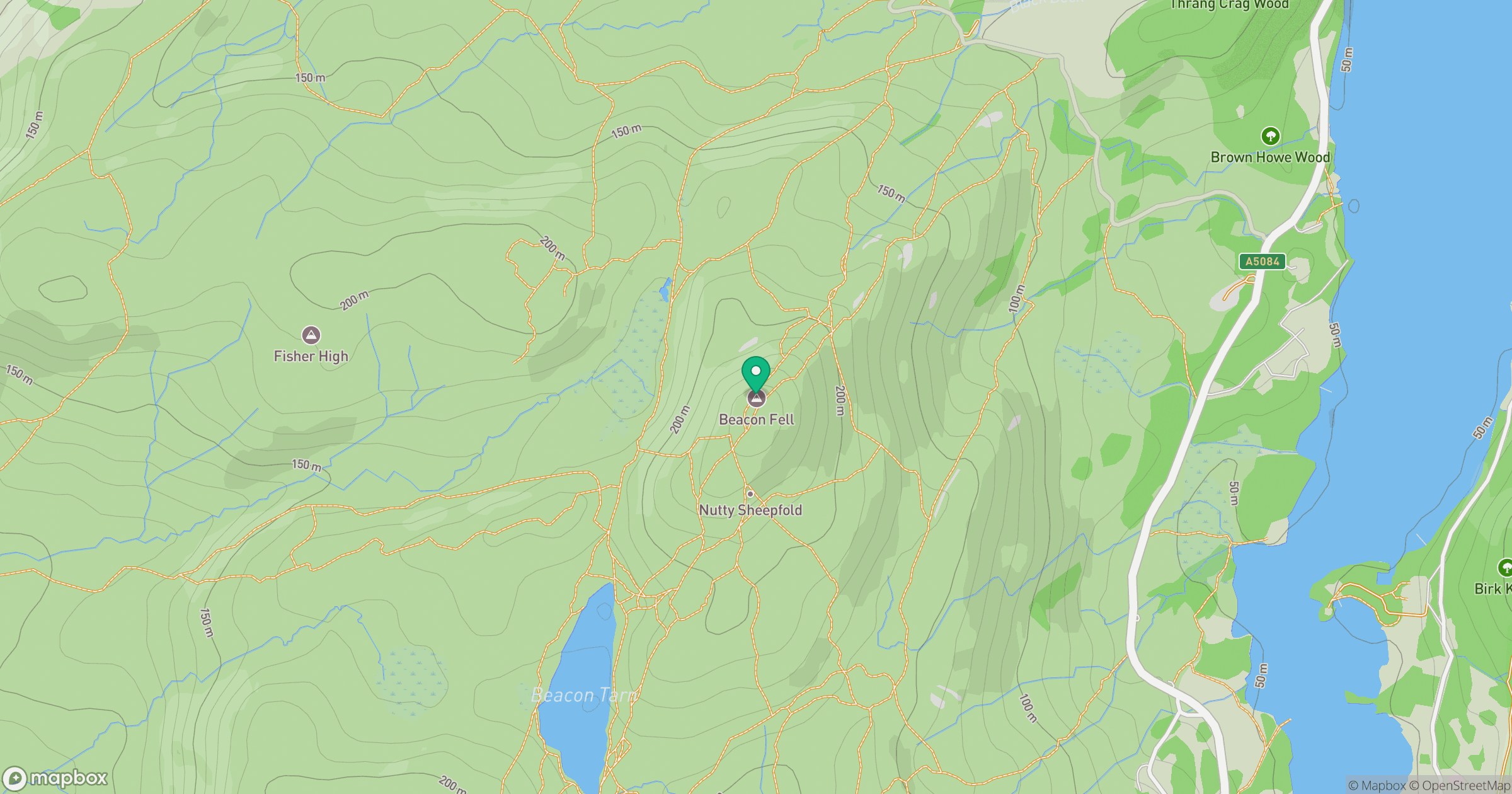 Beacon Fell location map