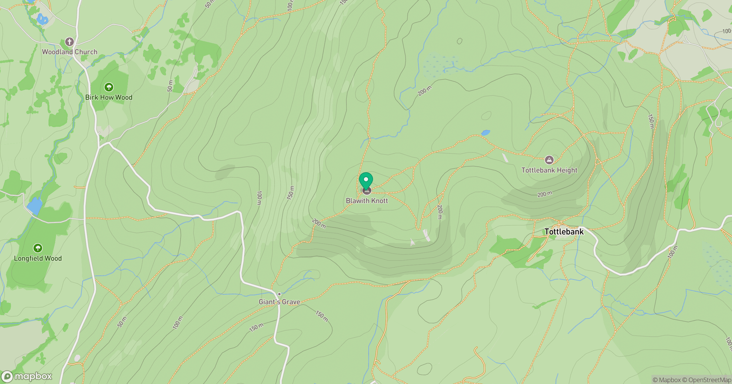 Blawith Knott location map