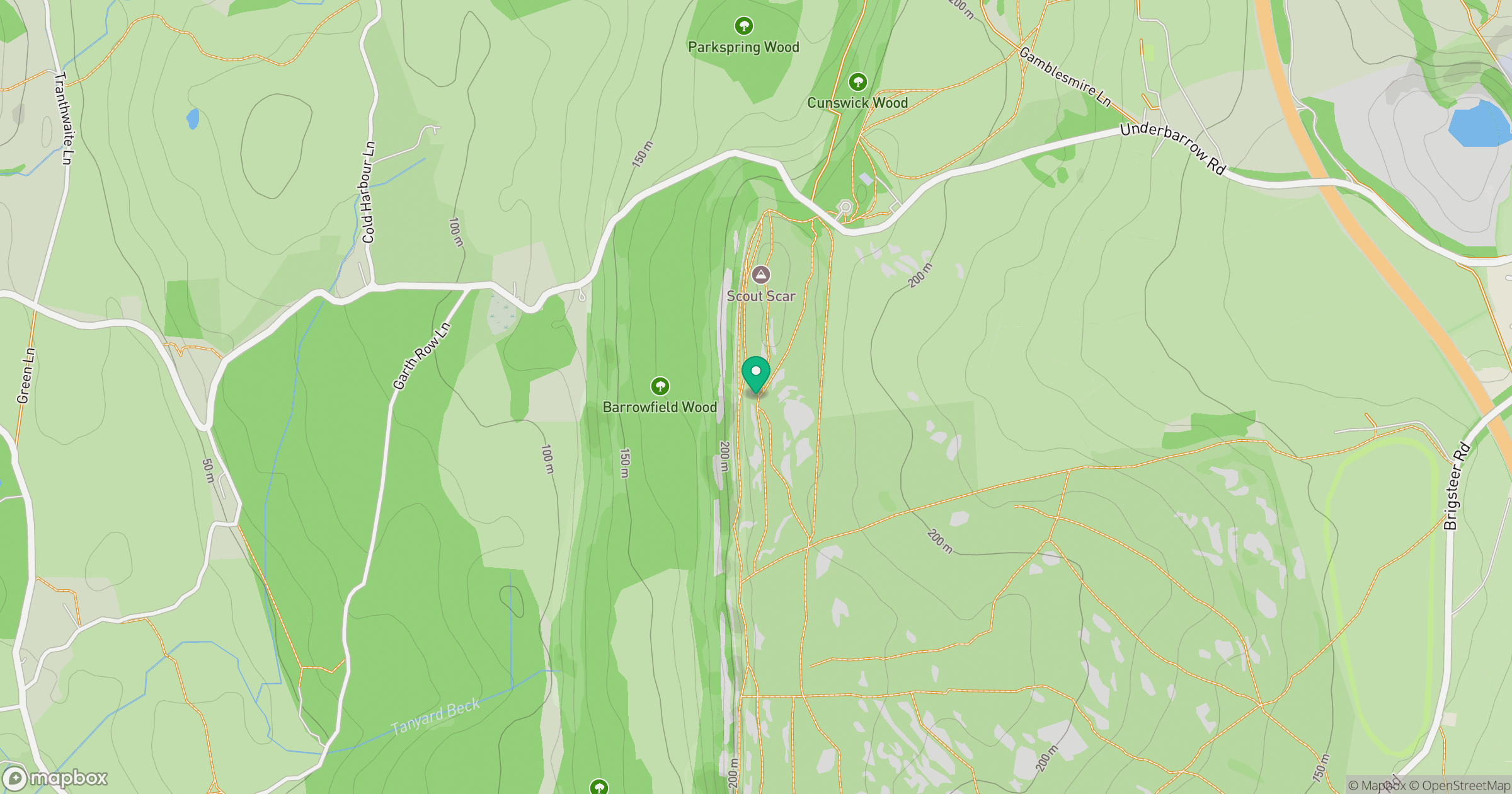 Scout Scar (Wainwright summit) location map