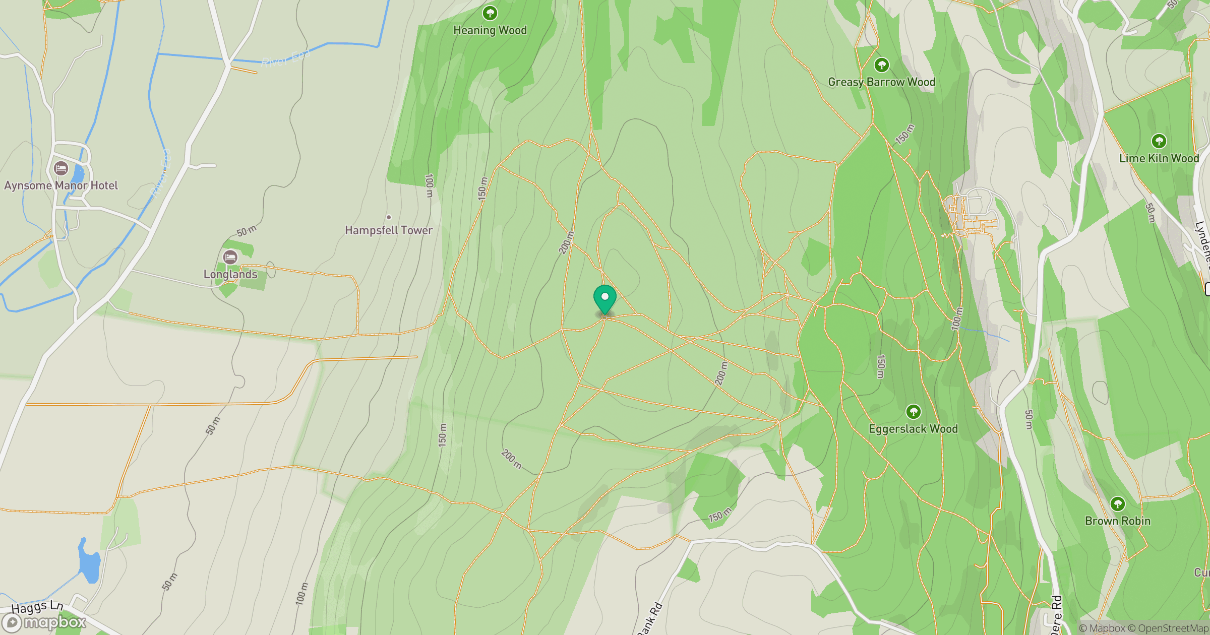 Hampsfell (Wainwright summit) location map