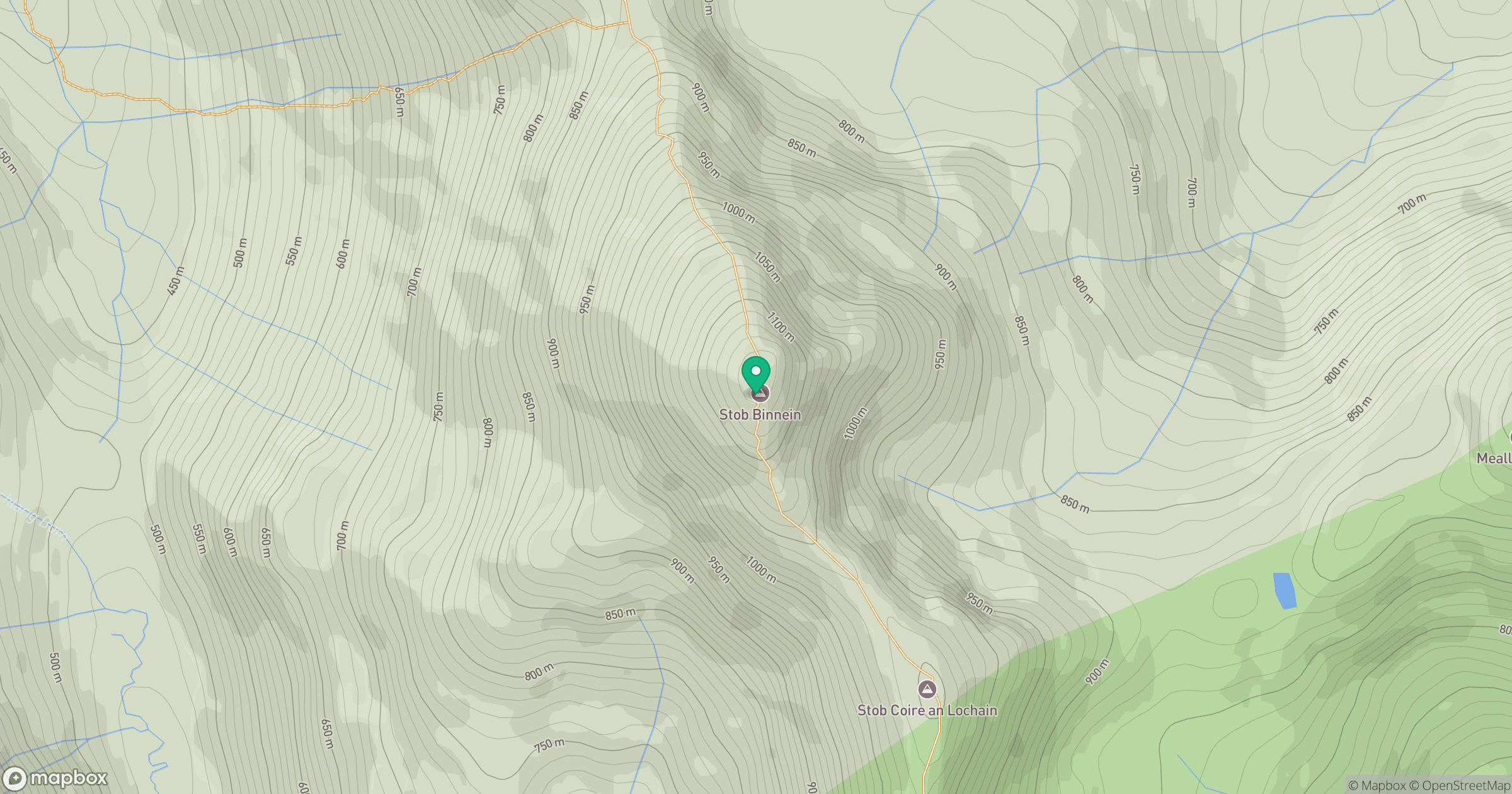 Stob Binnein location map