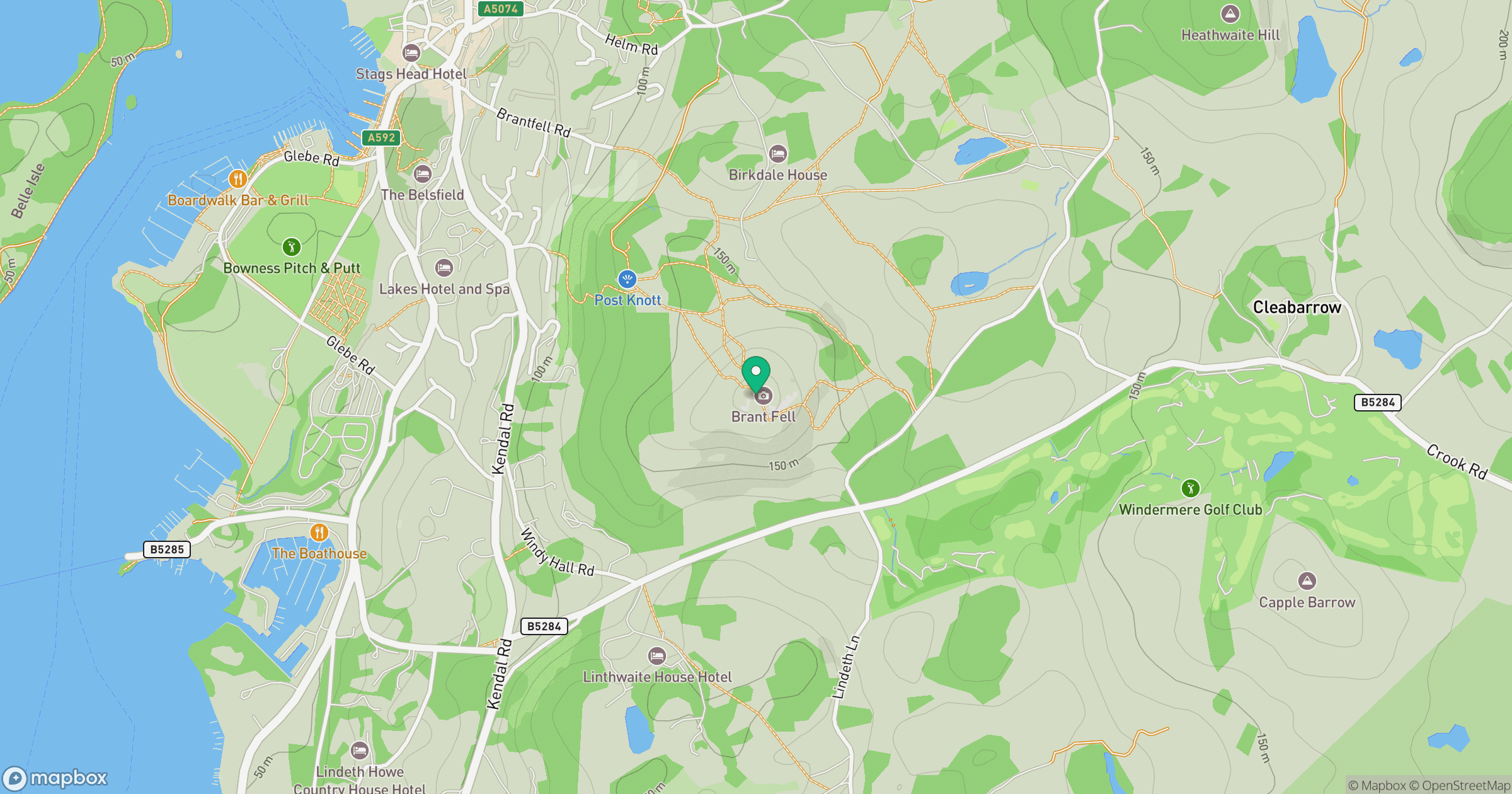Brant Fell location map