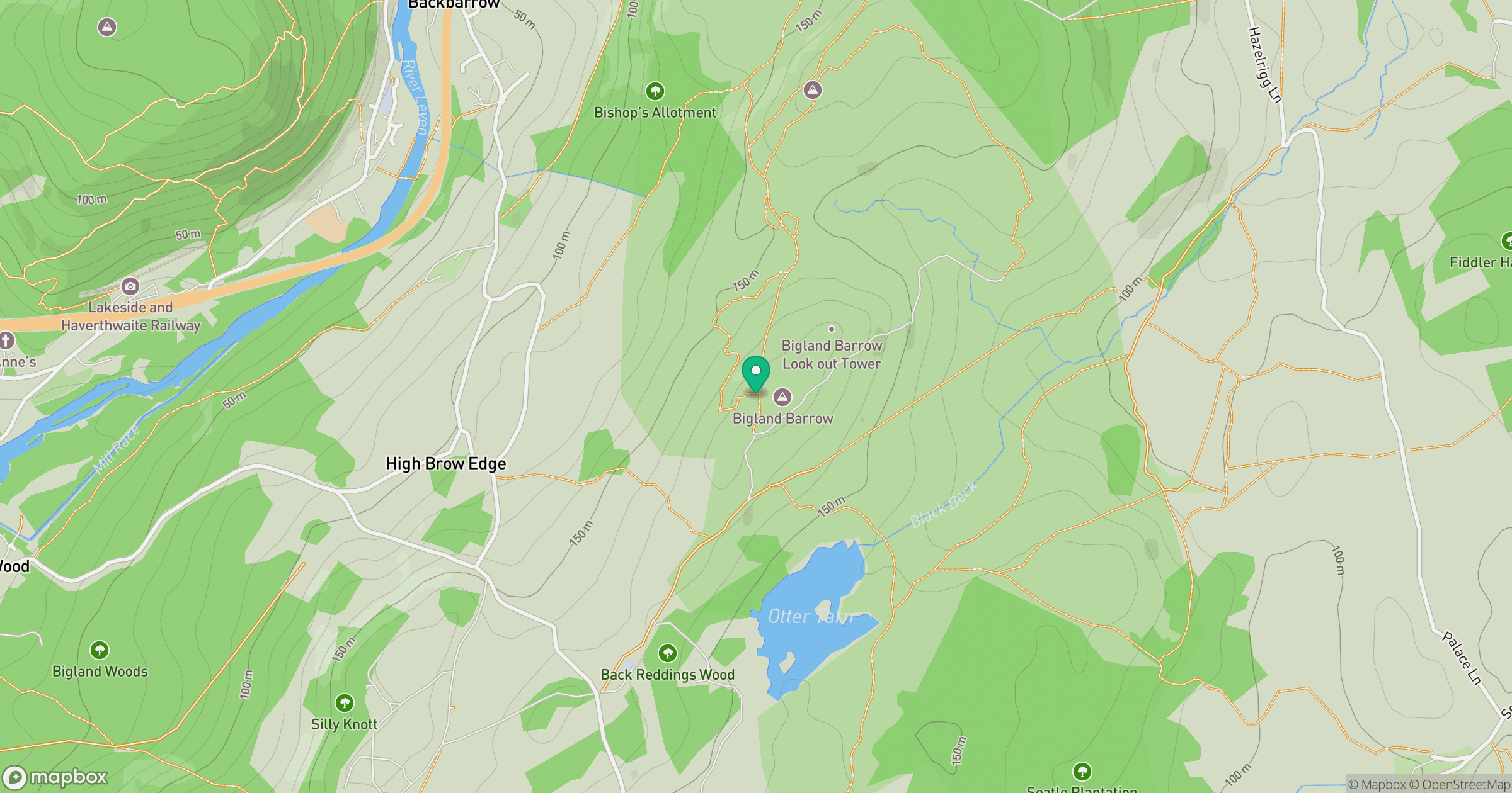 Bigland Barrow location map