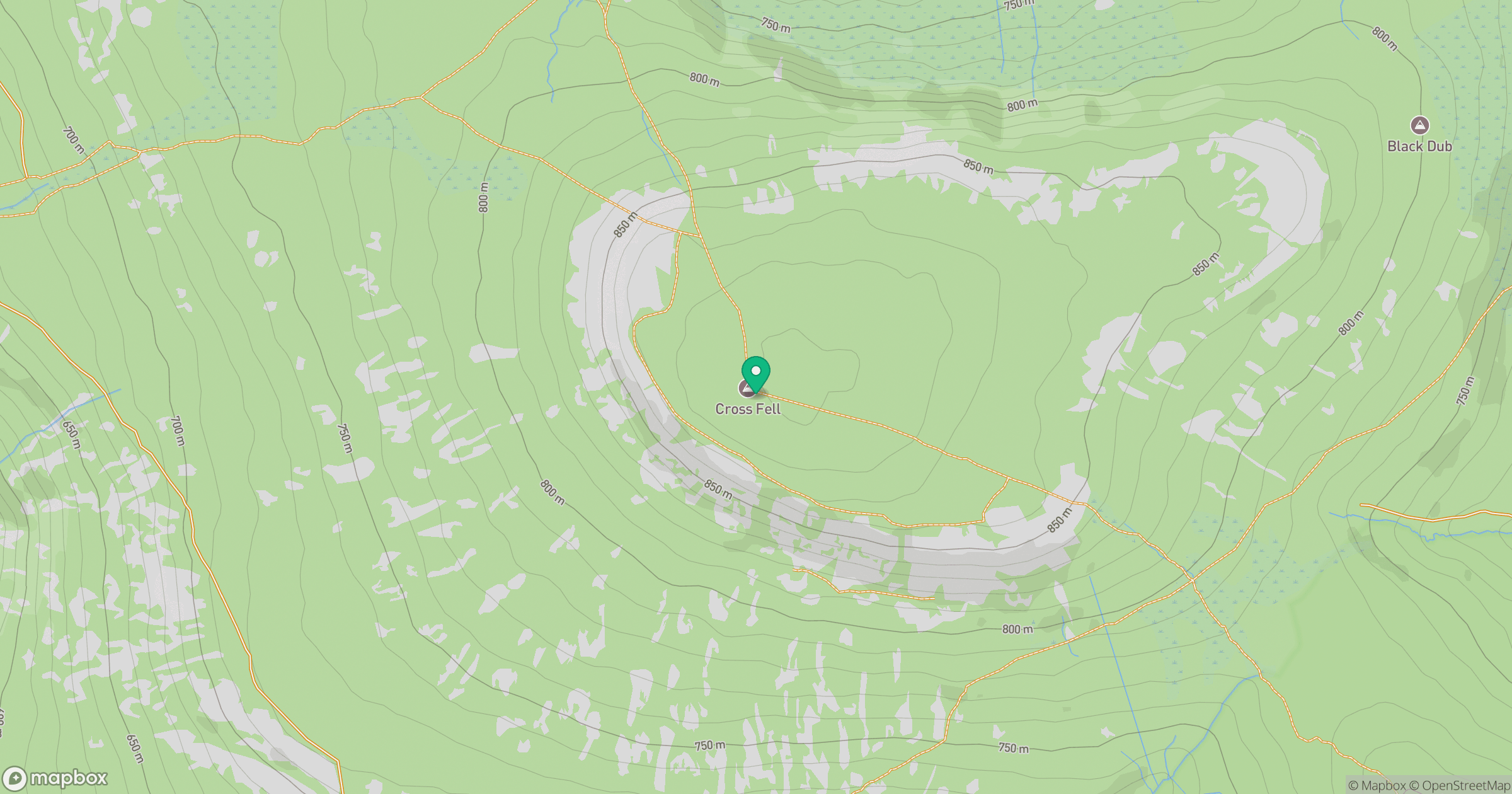 Cross Fell location map
