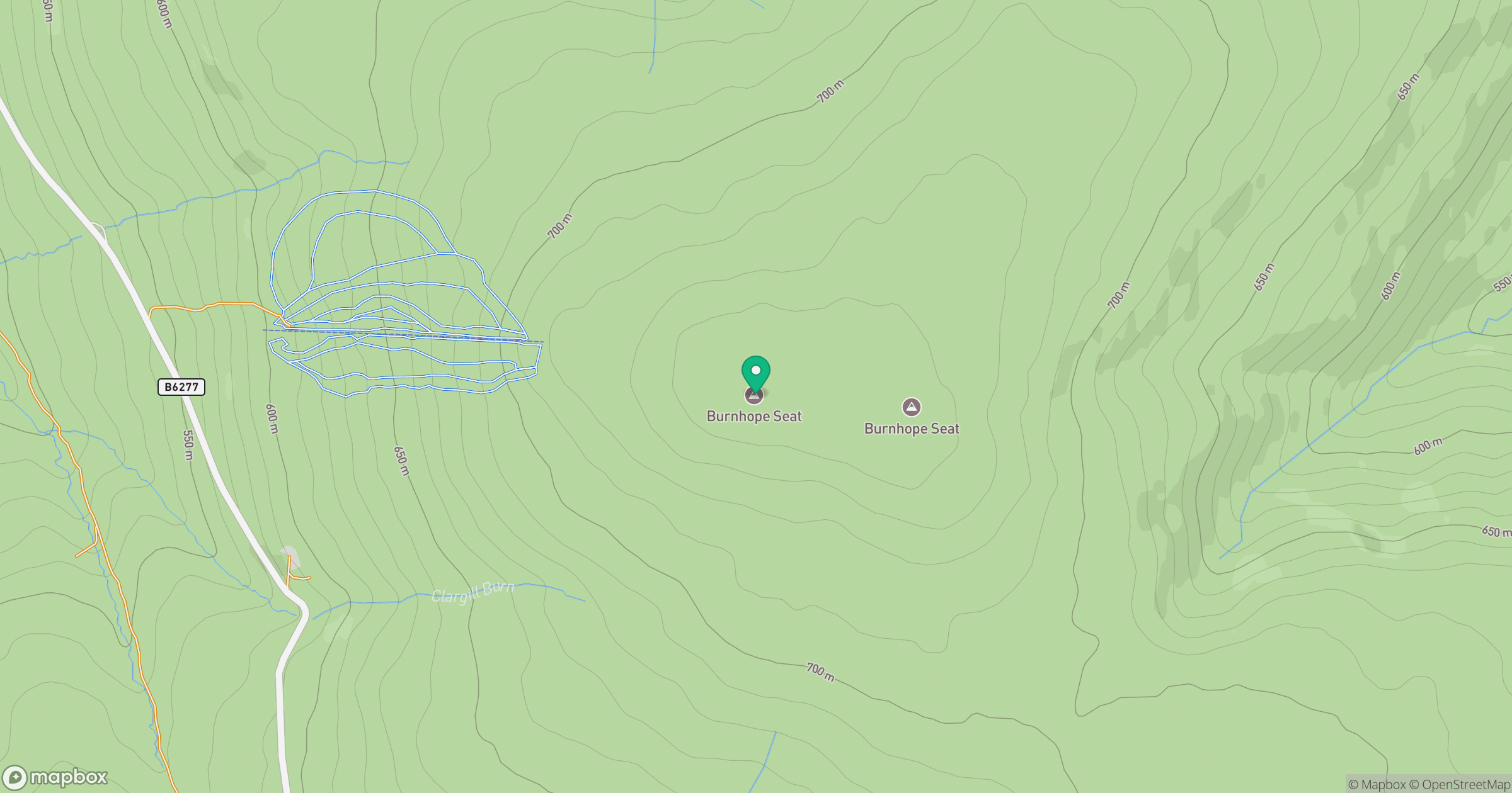 Burnhope Seat location map