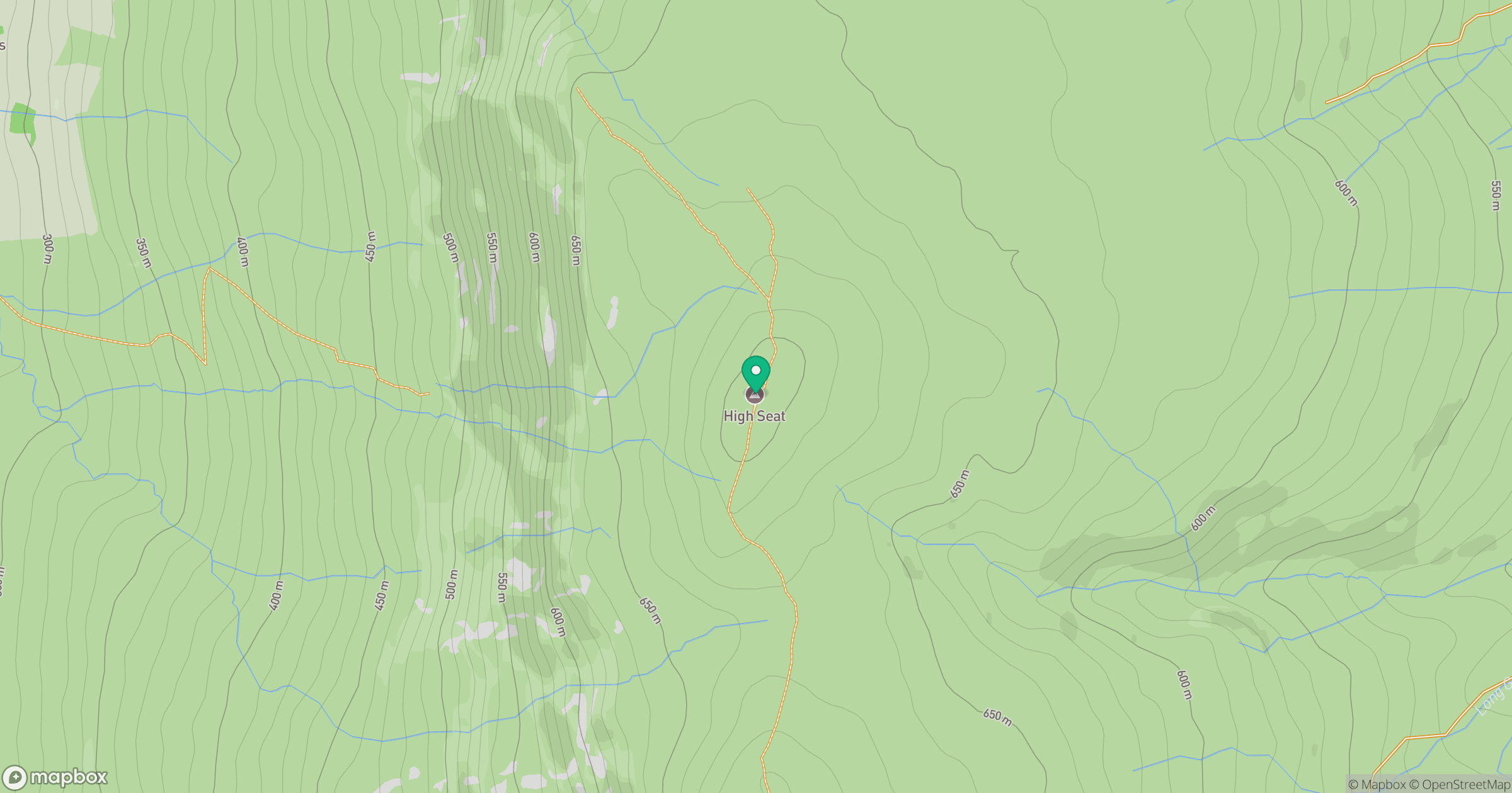 High Seat location map