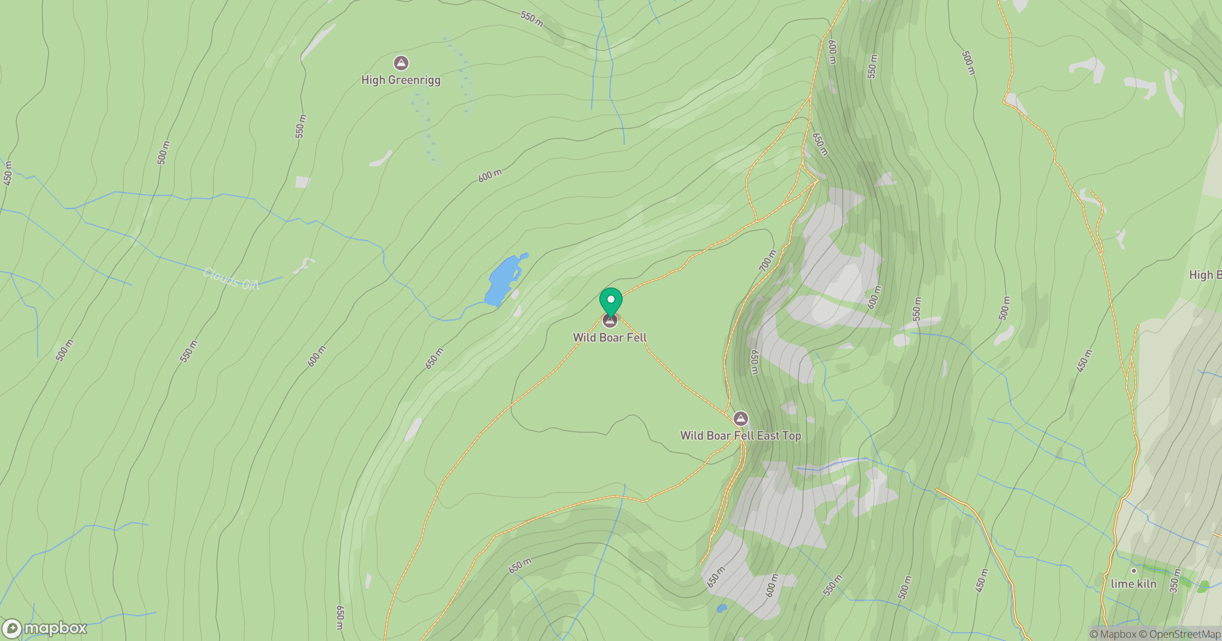 Wild Boar Fell location map