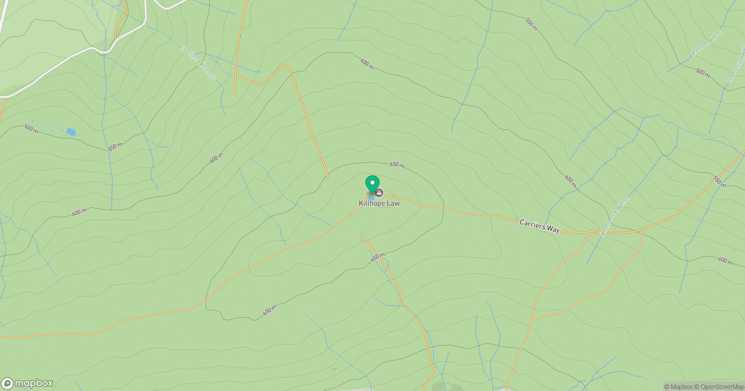 Killhope Law location map