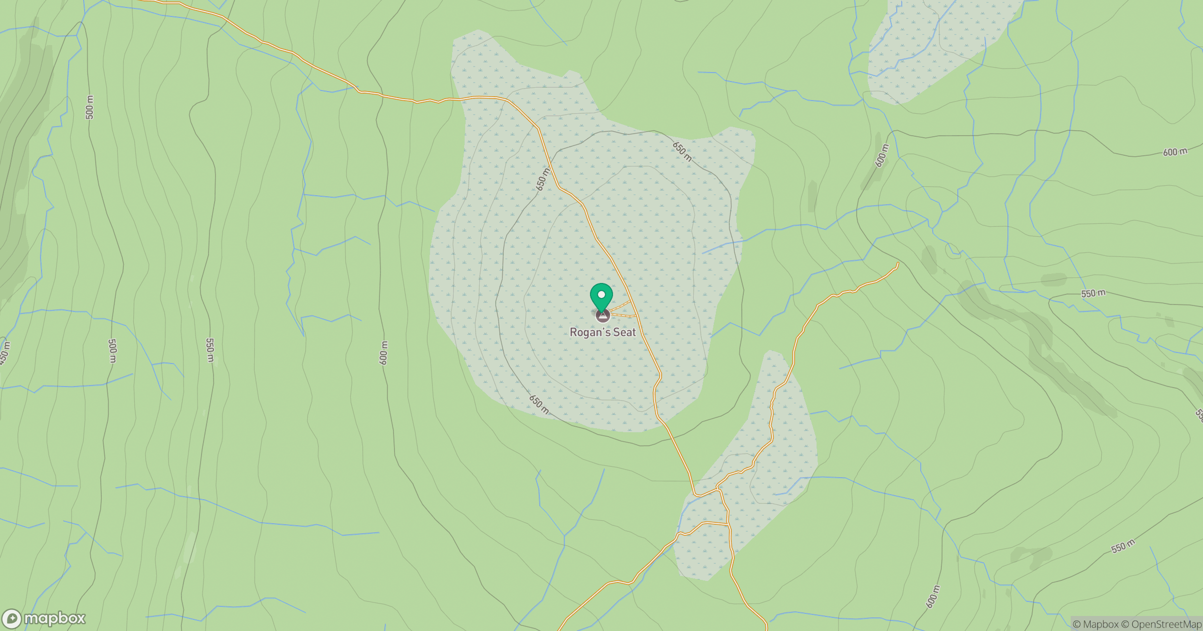 Rogan's Seat location map