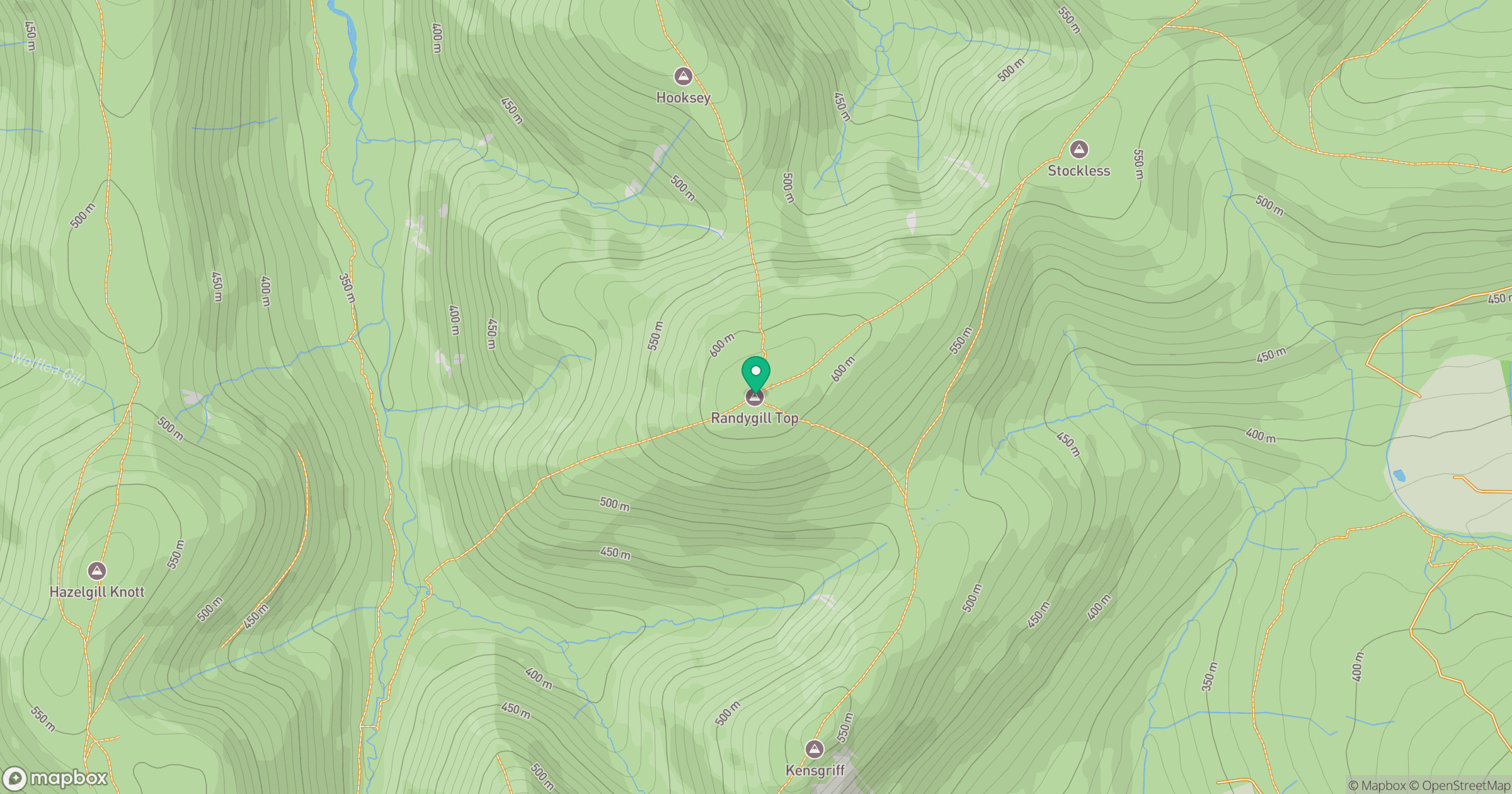 Randygill Top location map