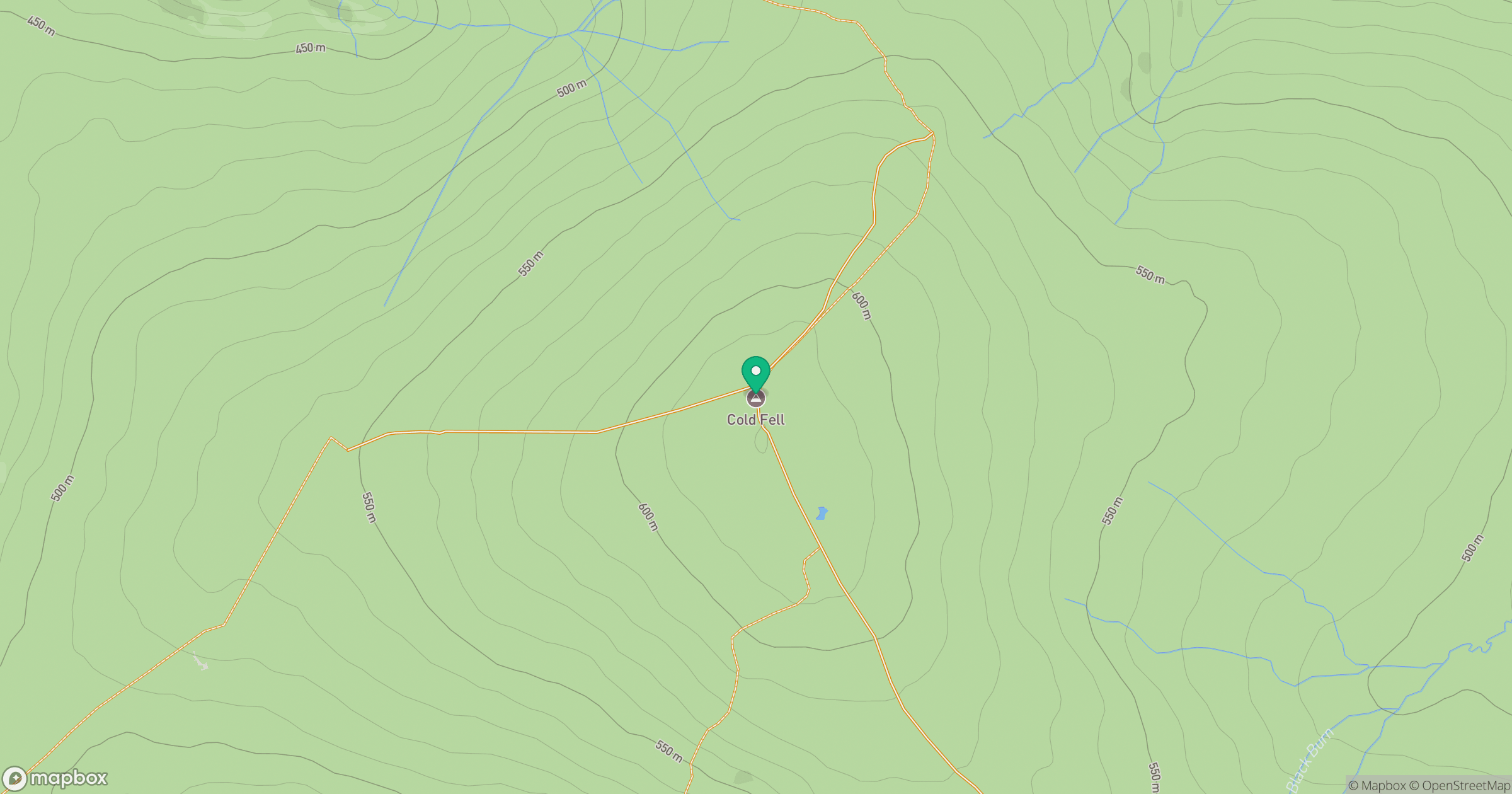 Cold Fell location map