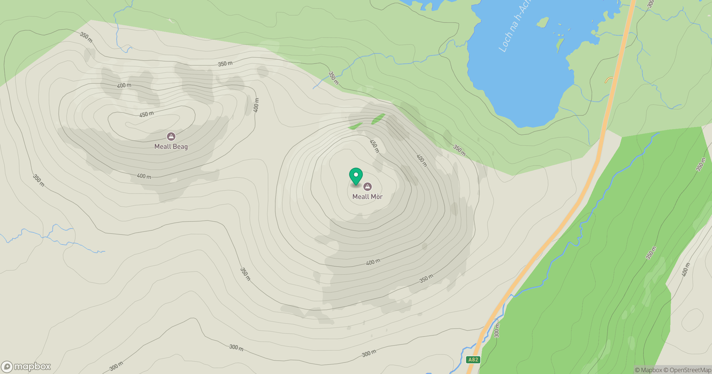 Meall Mor location map
