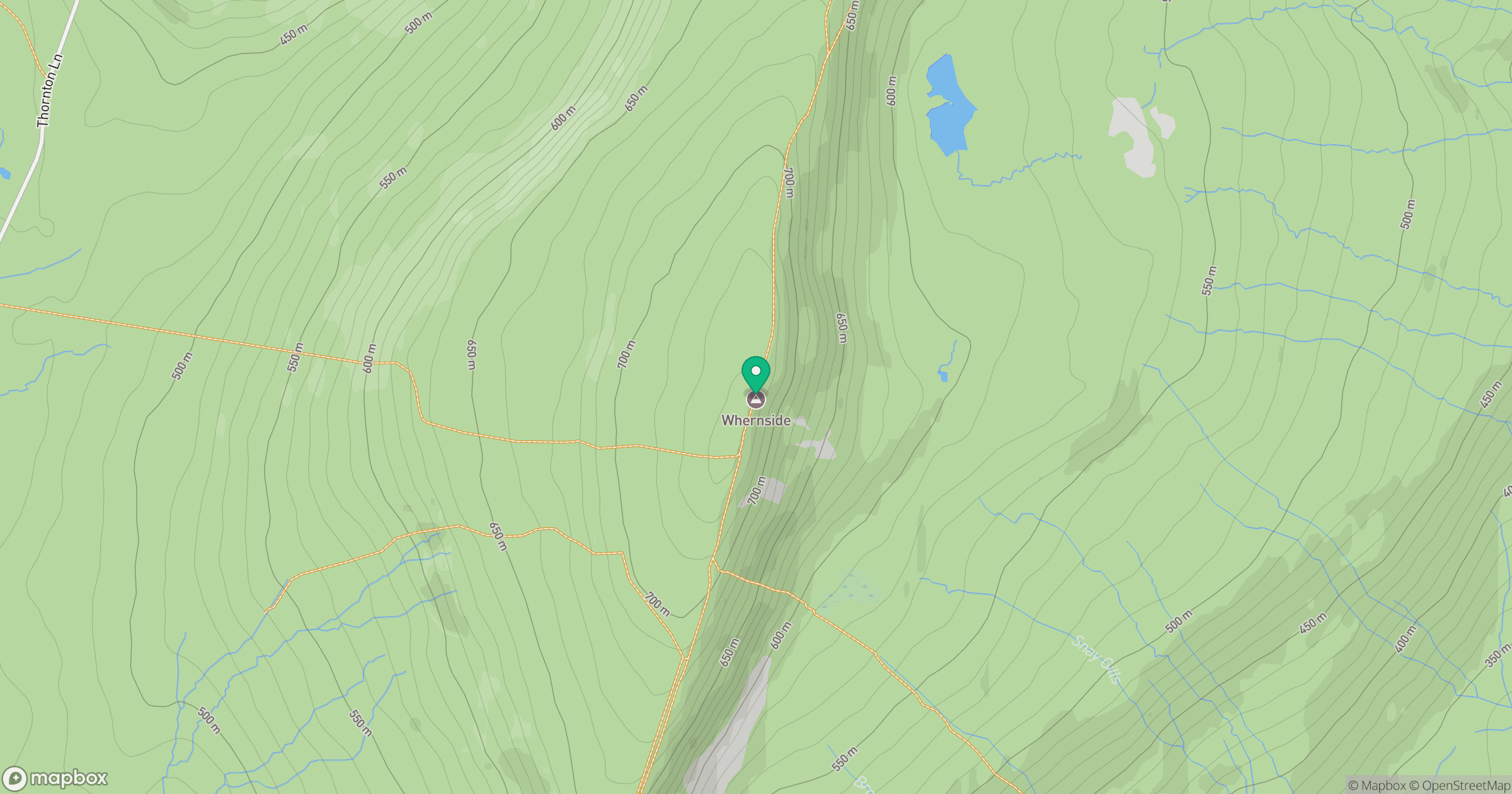 Whernside location map
