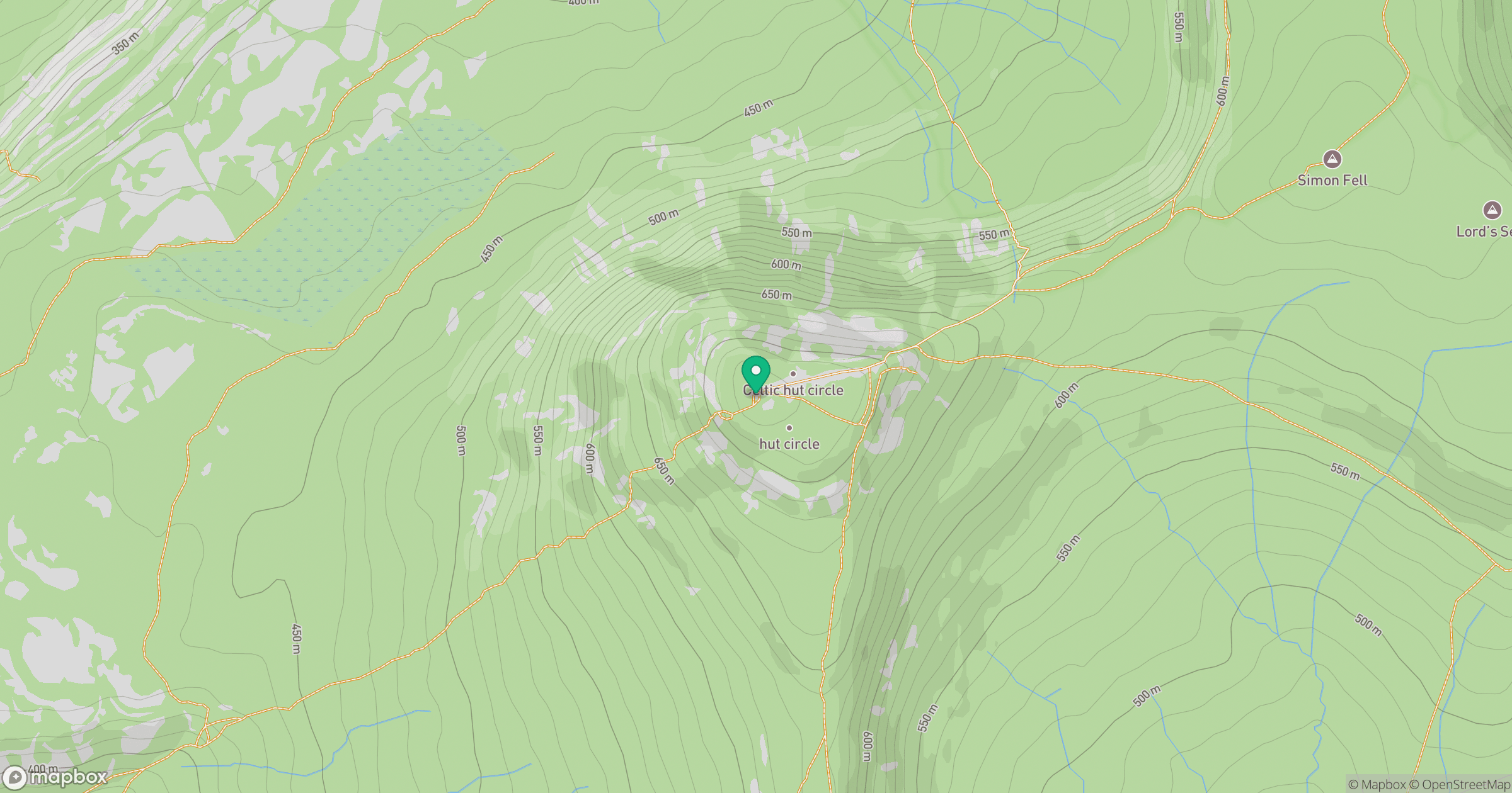 Ingleborough location map