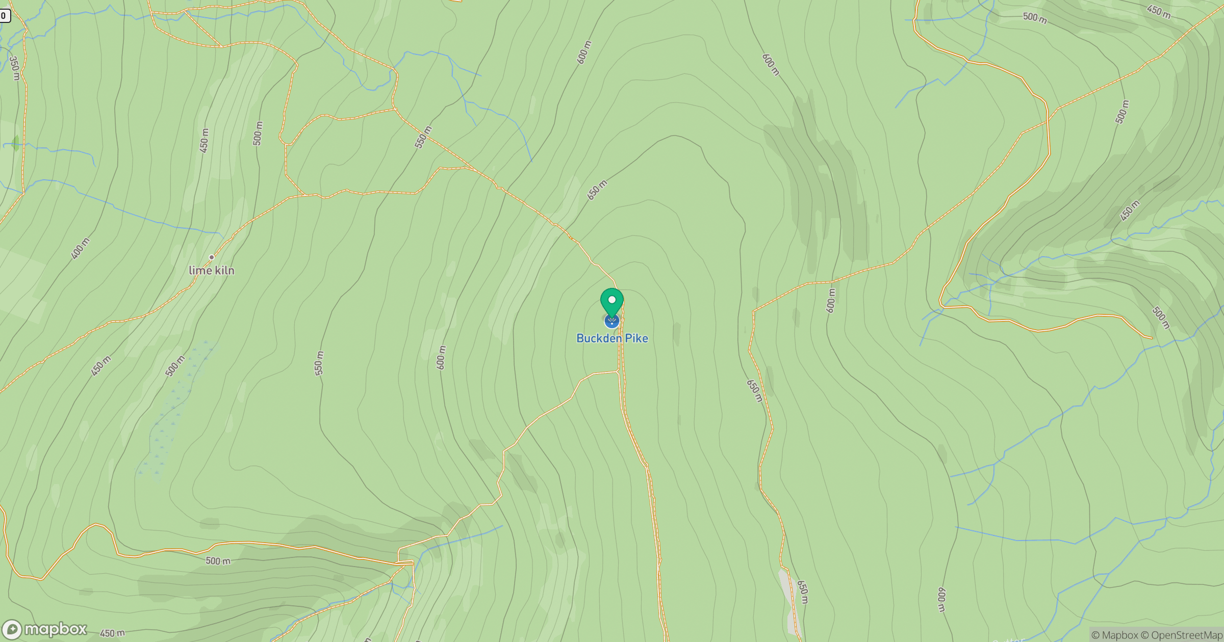 Buckden Pike location map