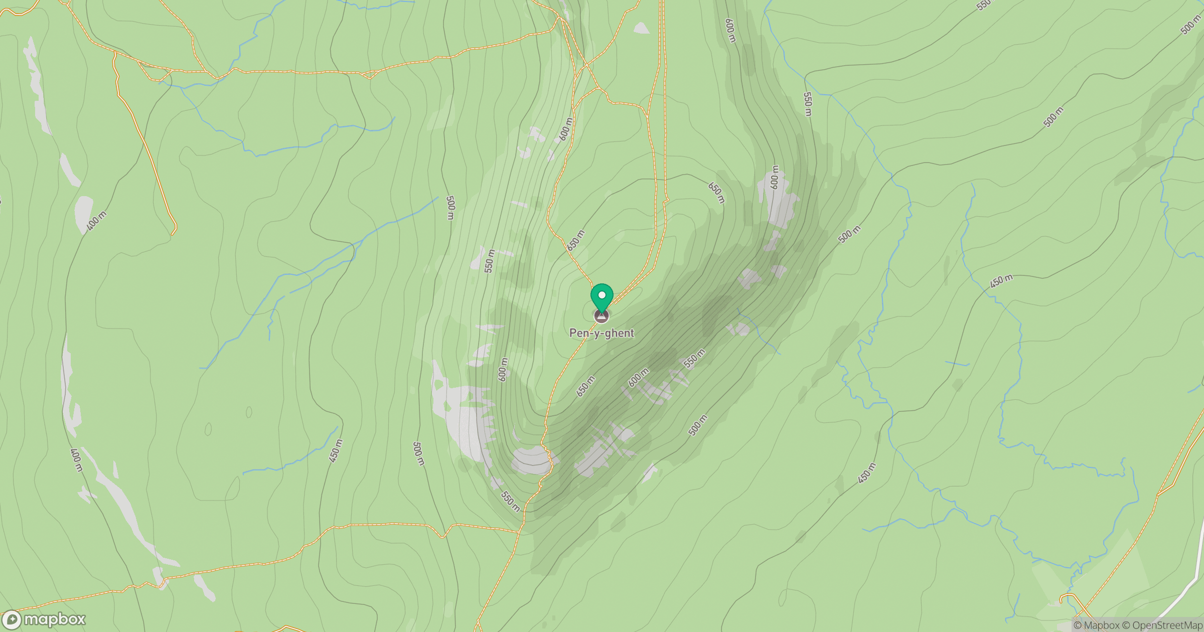 Pen-y-ghent location map