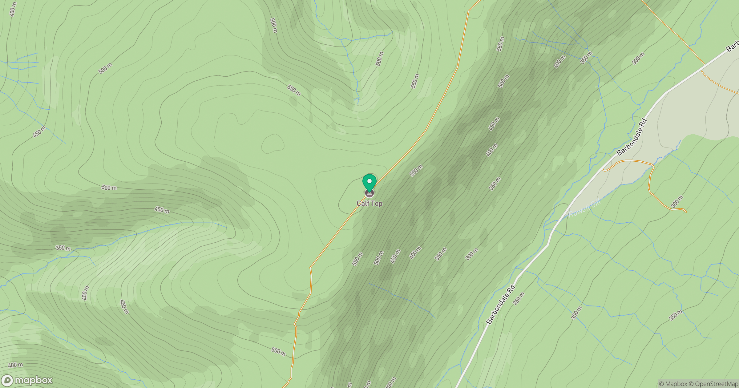 Calf Top location map