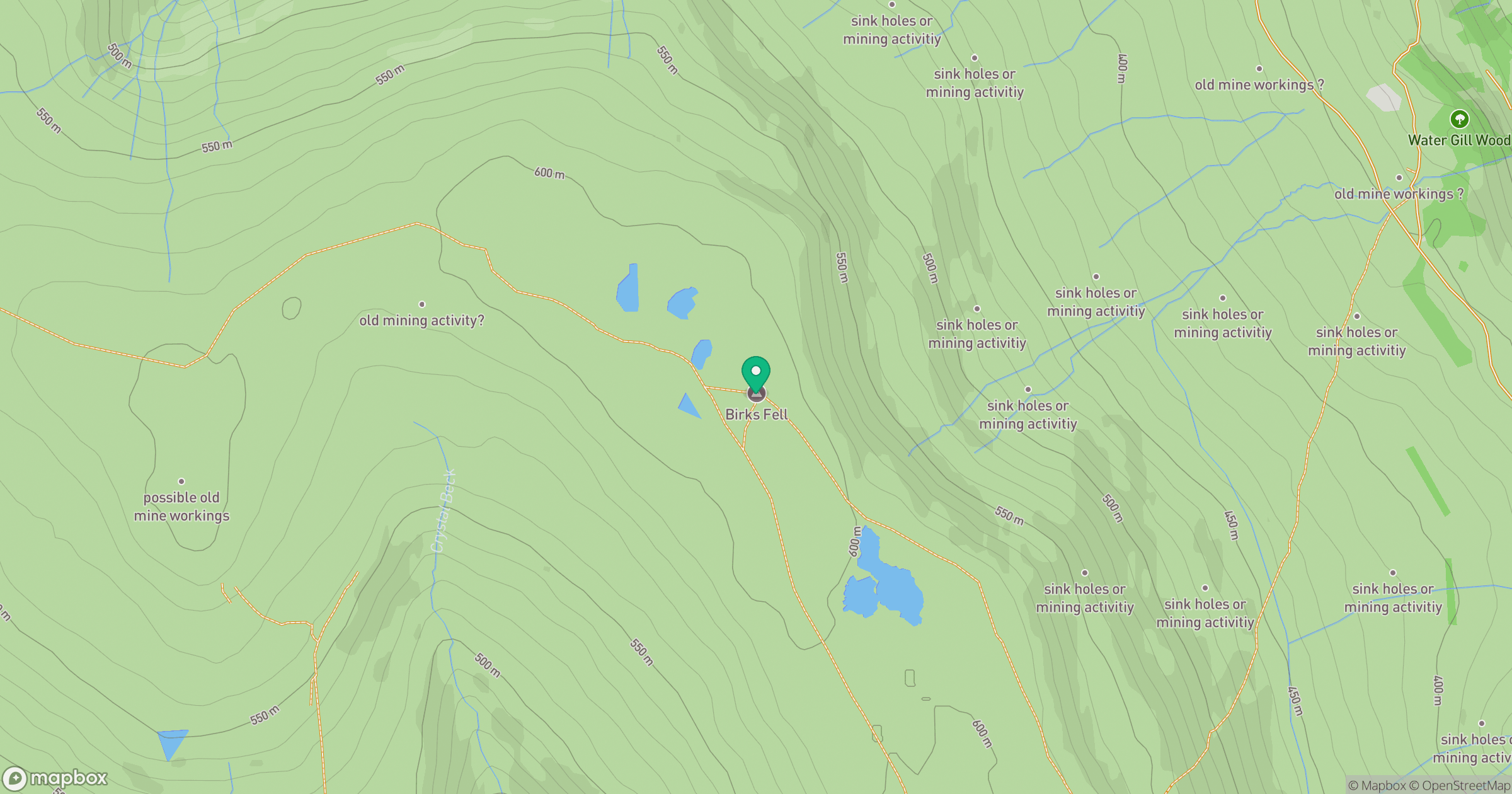 Birks Fell location map