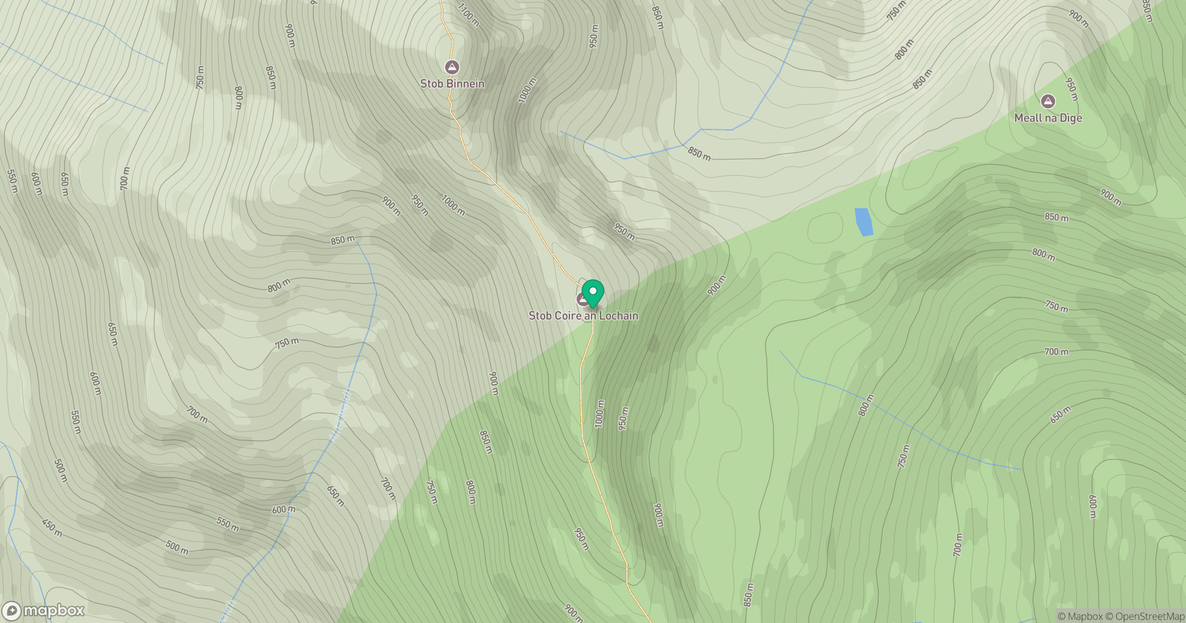 Stob Coire an Lochain location map