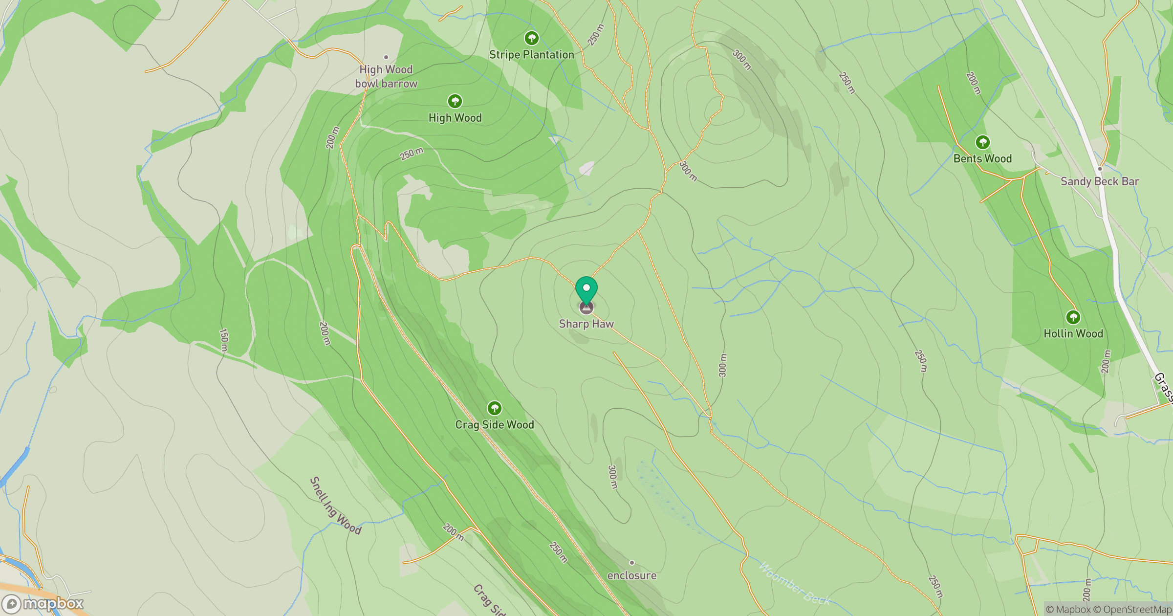 Sharp Haw location map
