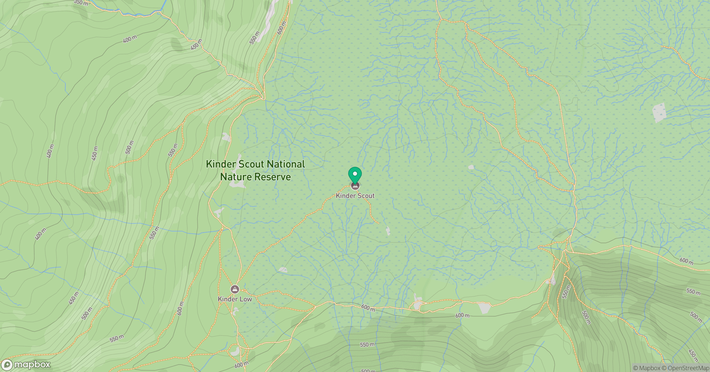 Kinder Scout location map
