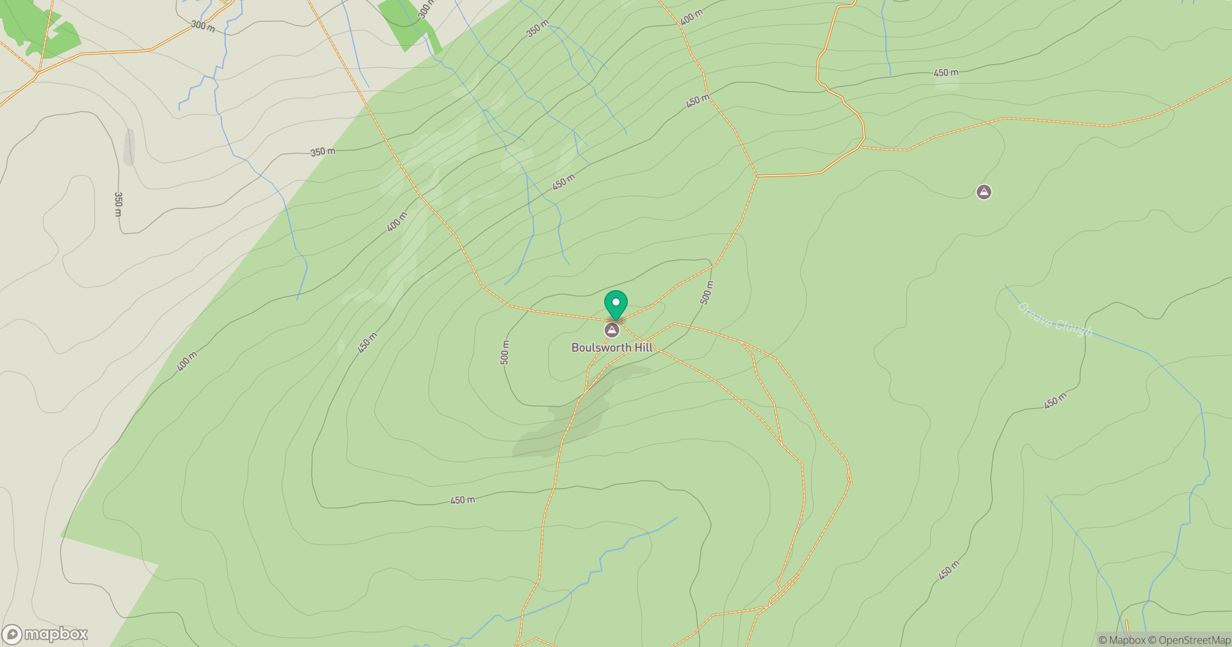 Boulsworth Hill - Lad Law location map