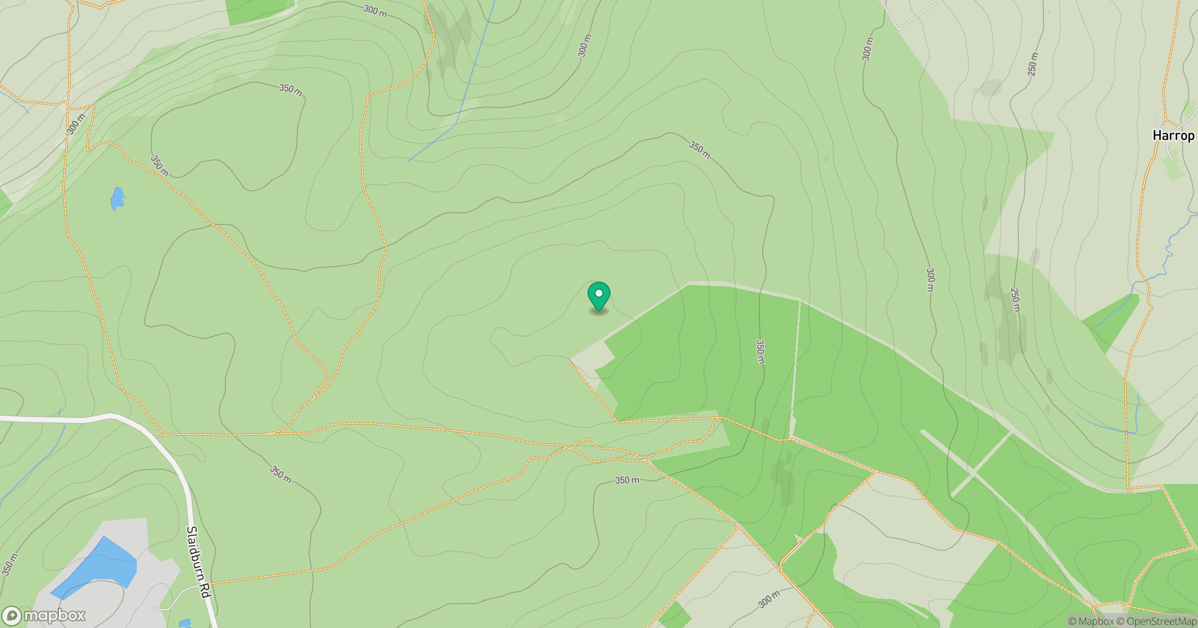 Easington Fell location map