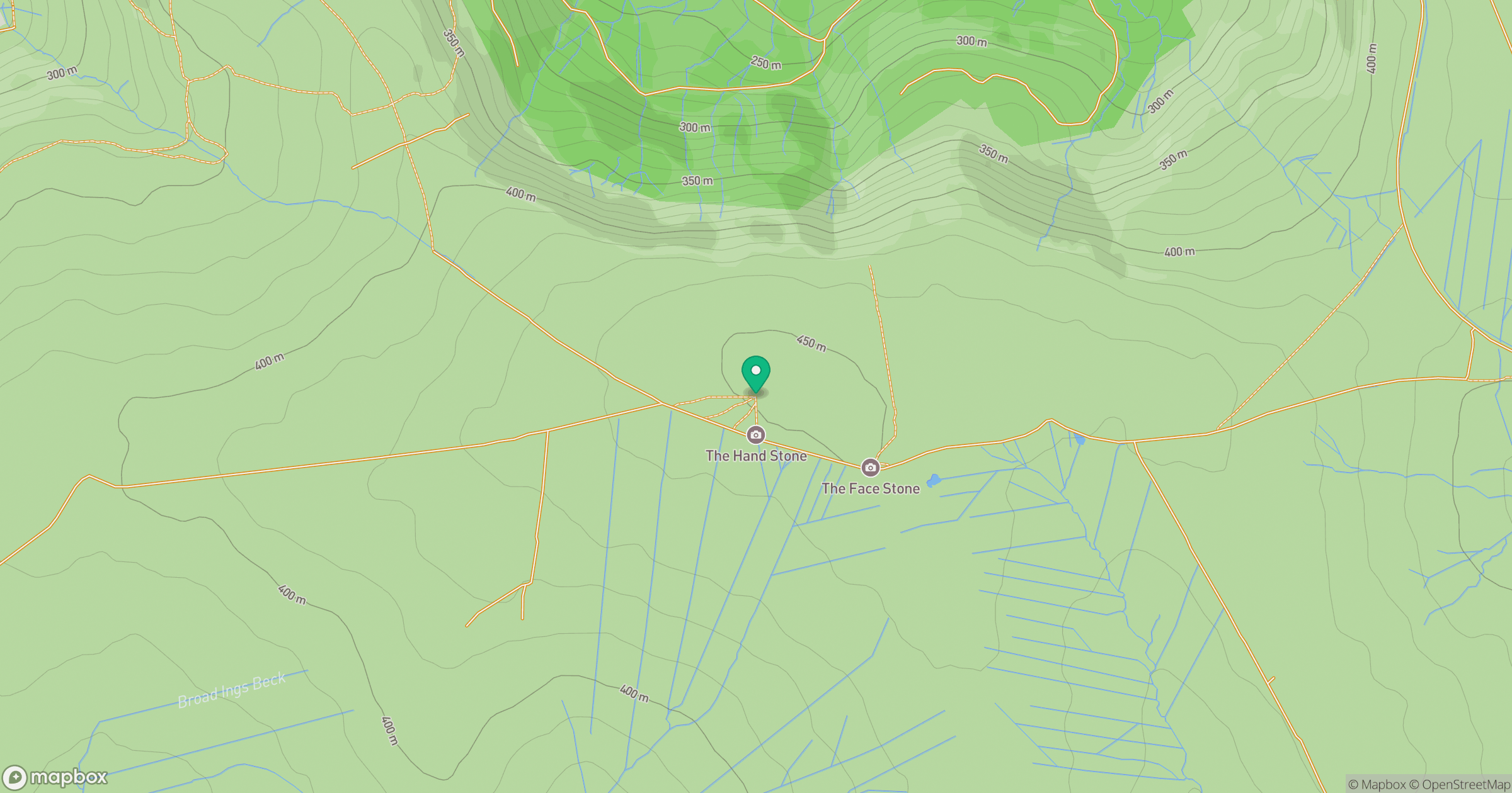 Urra Moor - Round Hill location map